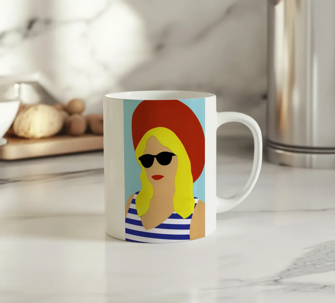 Portrait Of Marli tazza in ceramica da Rosi Feist