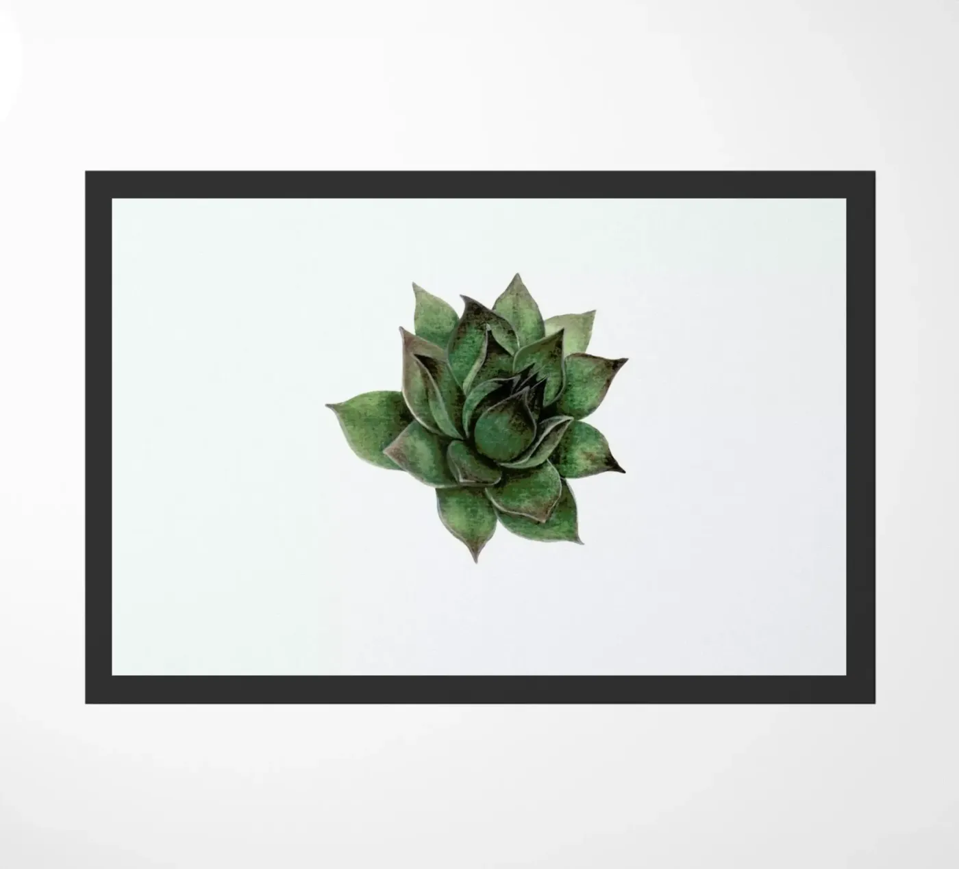 Succulent 2 deurmat van Maria Vdovichenko