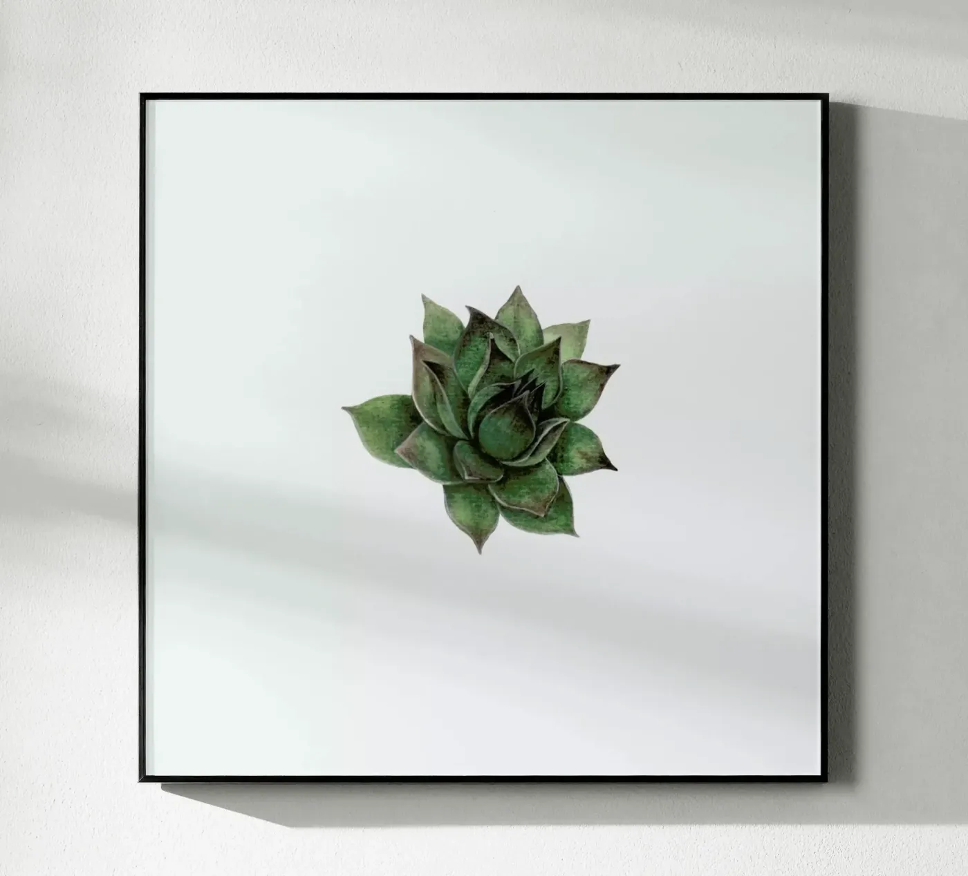 Succulent 2 acryl van Maria Vdovichenko