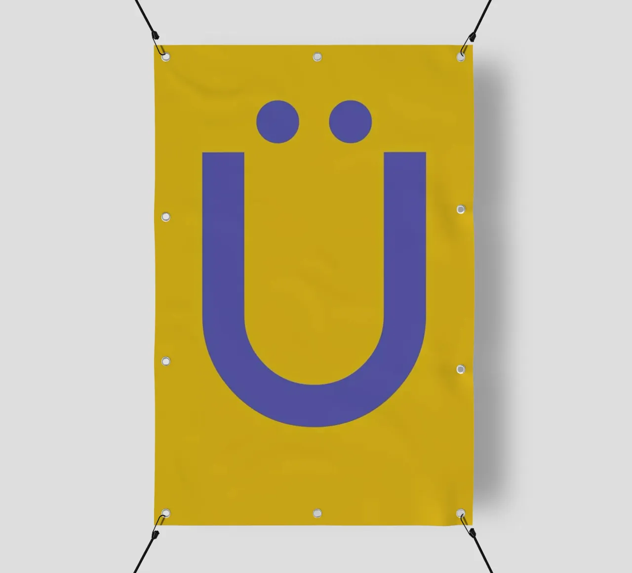 Yellow Letter Ü pvc cover by Studio One