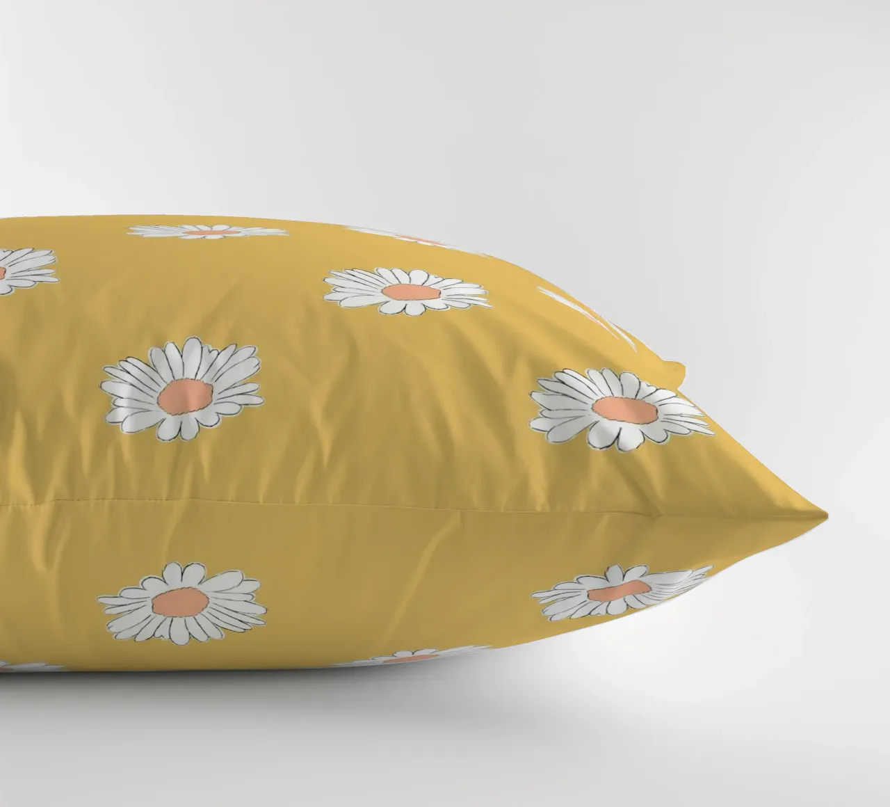 Margeriten pastell gelb decorative cushion by BAINAI