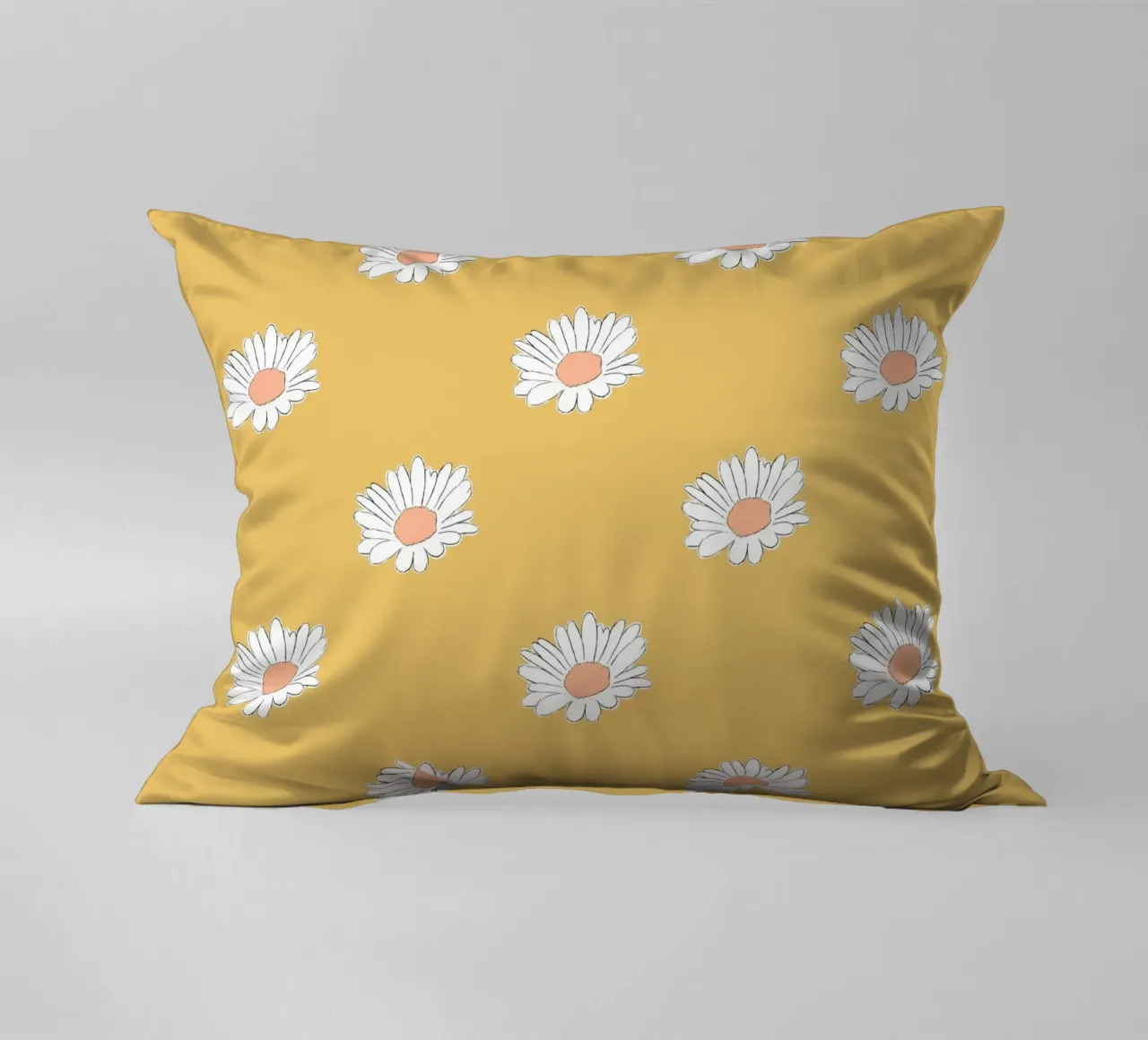 Margeriten pastell gelb decorative cushion by BAINAI