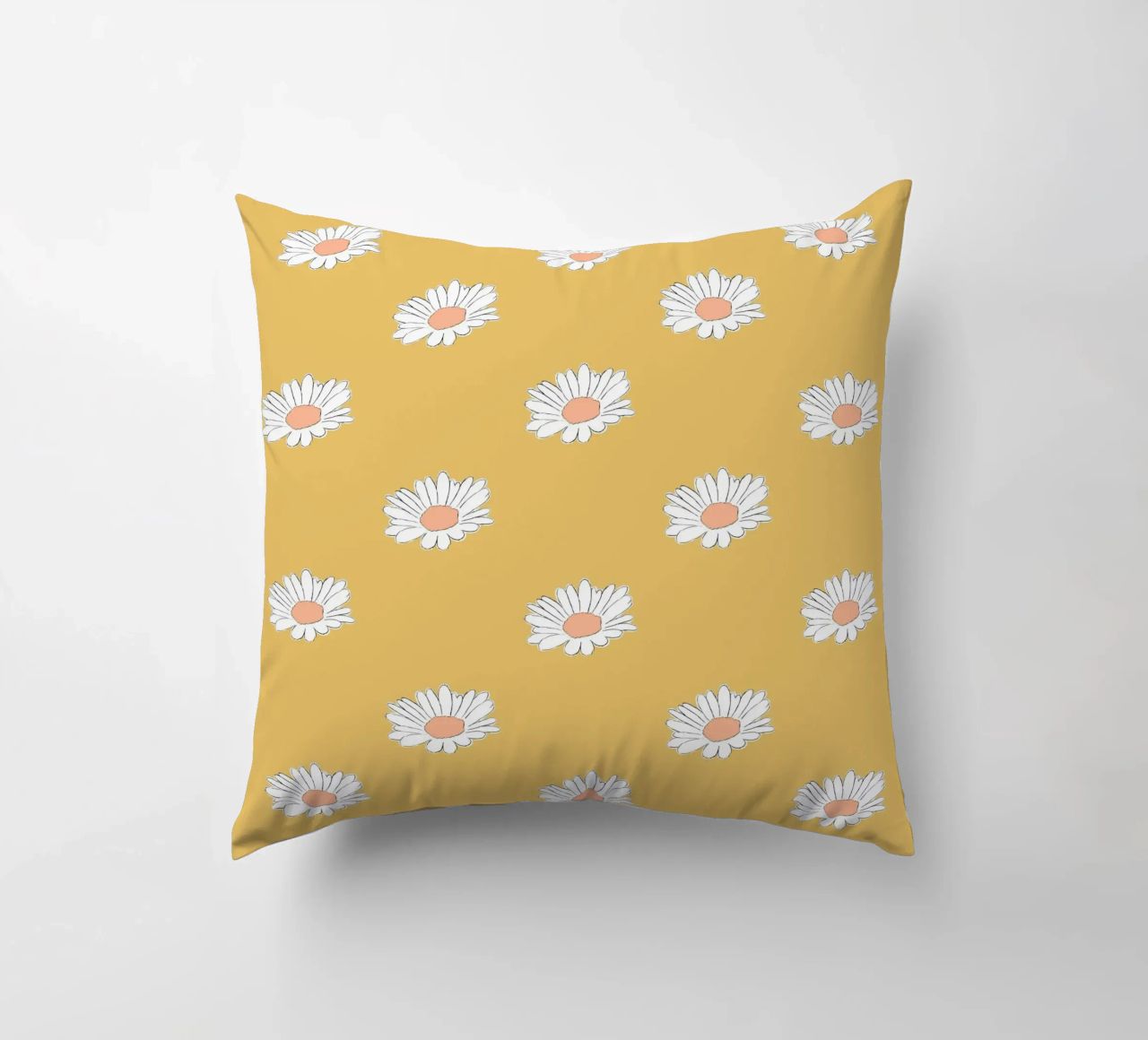 Margeriten pastell gelb cuscino da BAINAI