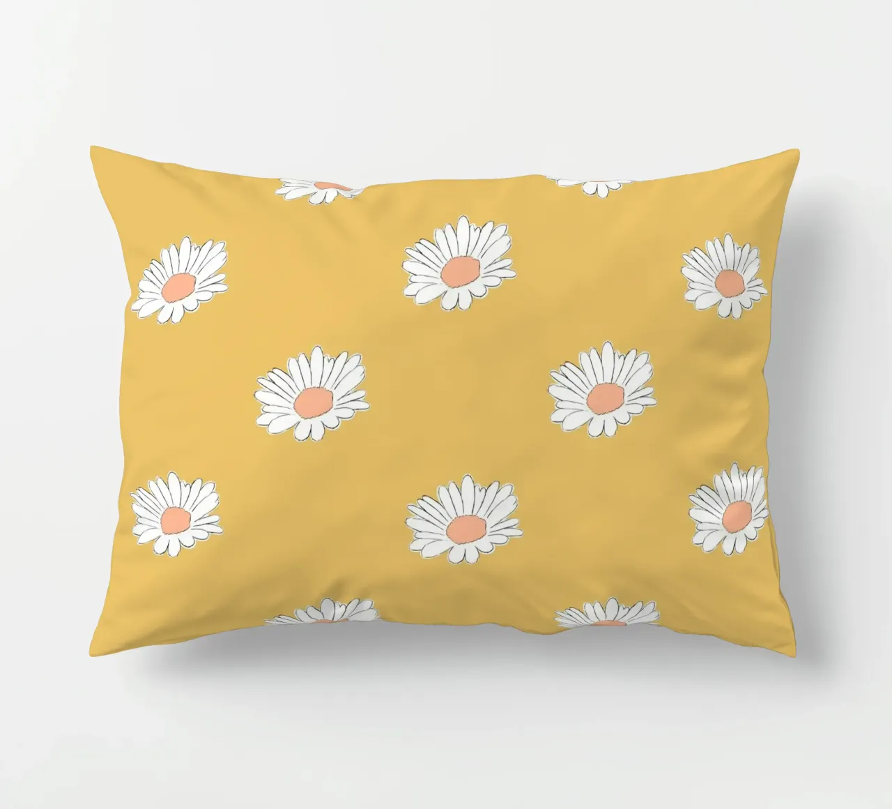 Margeriten pastell gelb decorative cushion by BAINAI