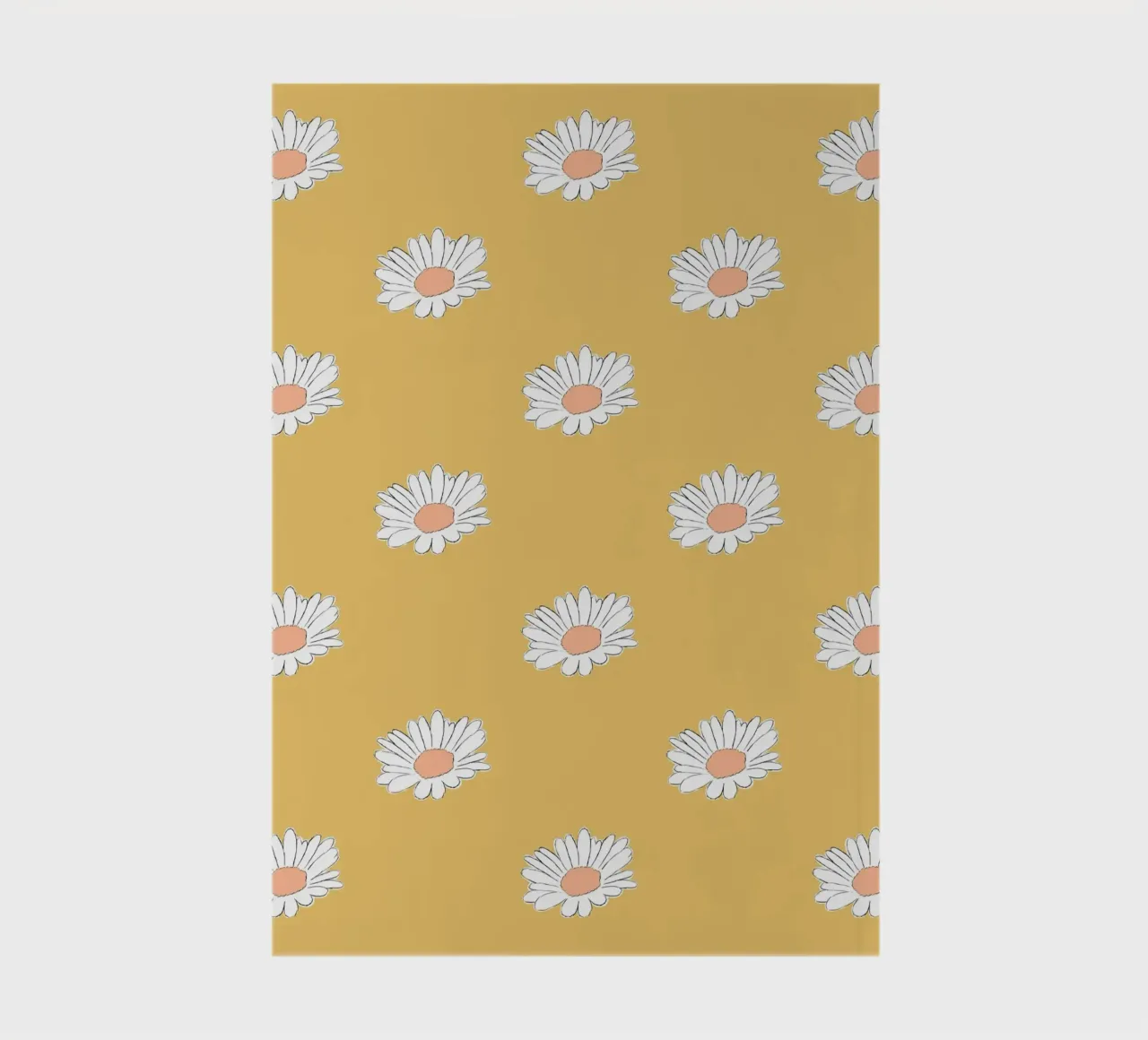 Margeriten pastell gelb notebook by BAINAI