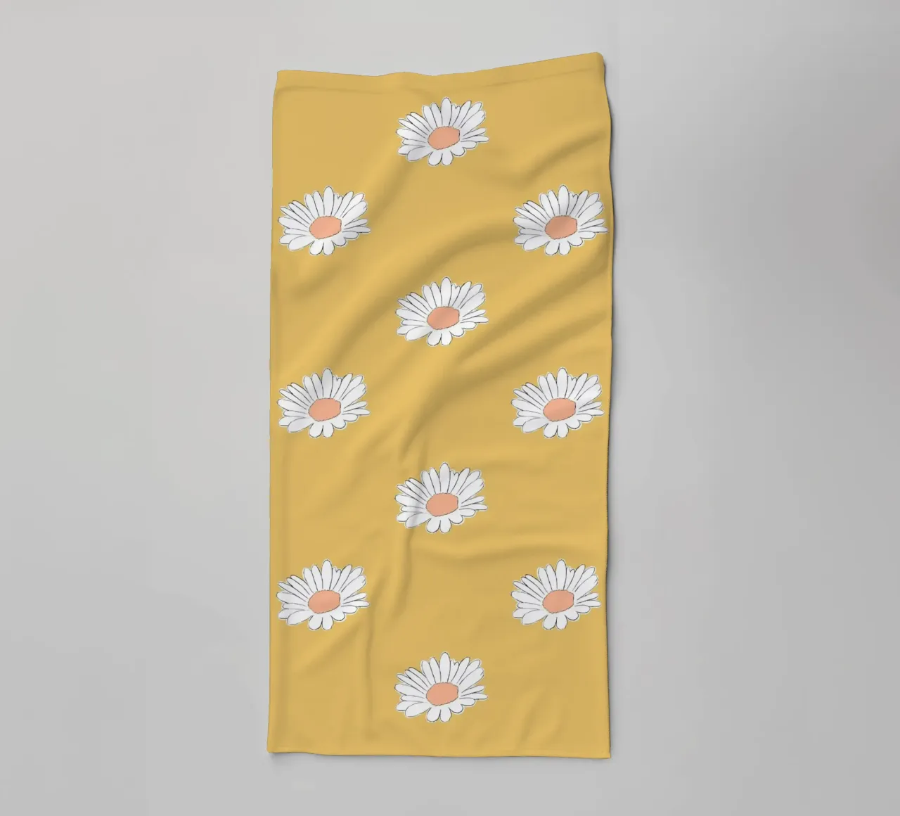 Margeriten pastell gelb toalla de baño de BAINAI