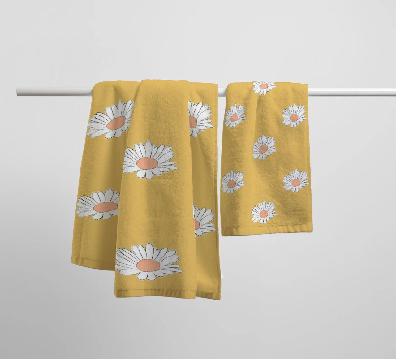 Margeriten pastell gelb asciugamano da bagno da BAINAI