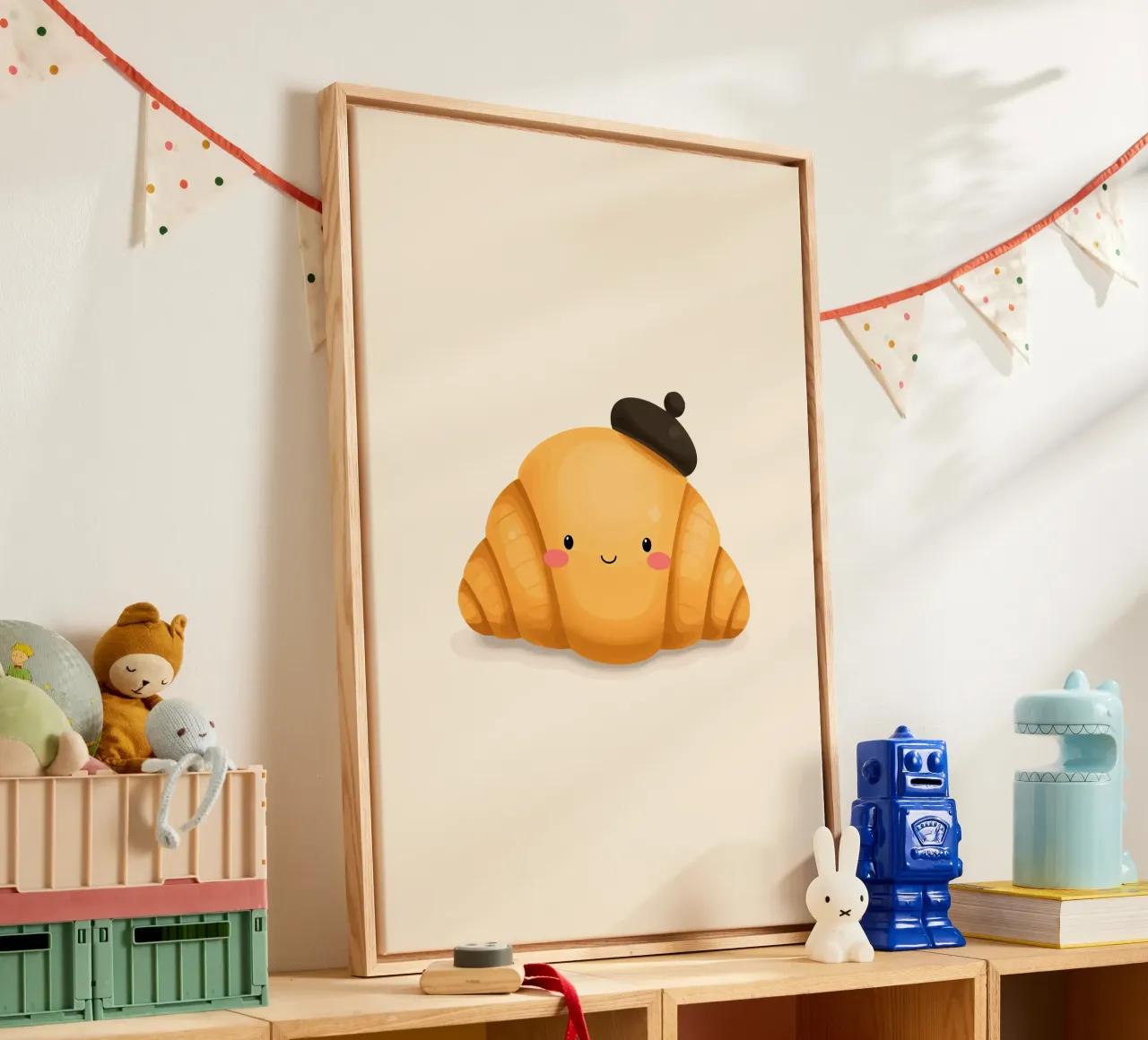 Frenchie Fluff canvas by KidzStudio
