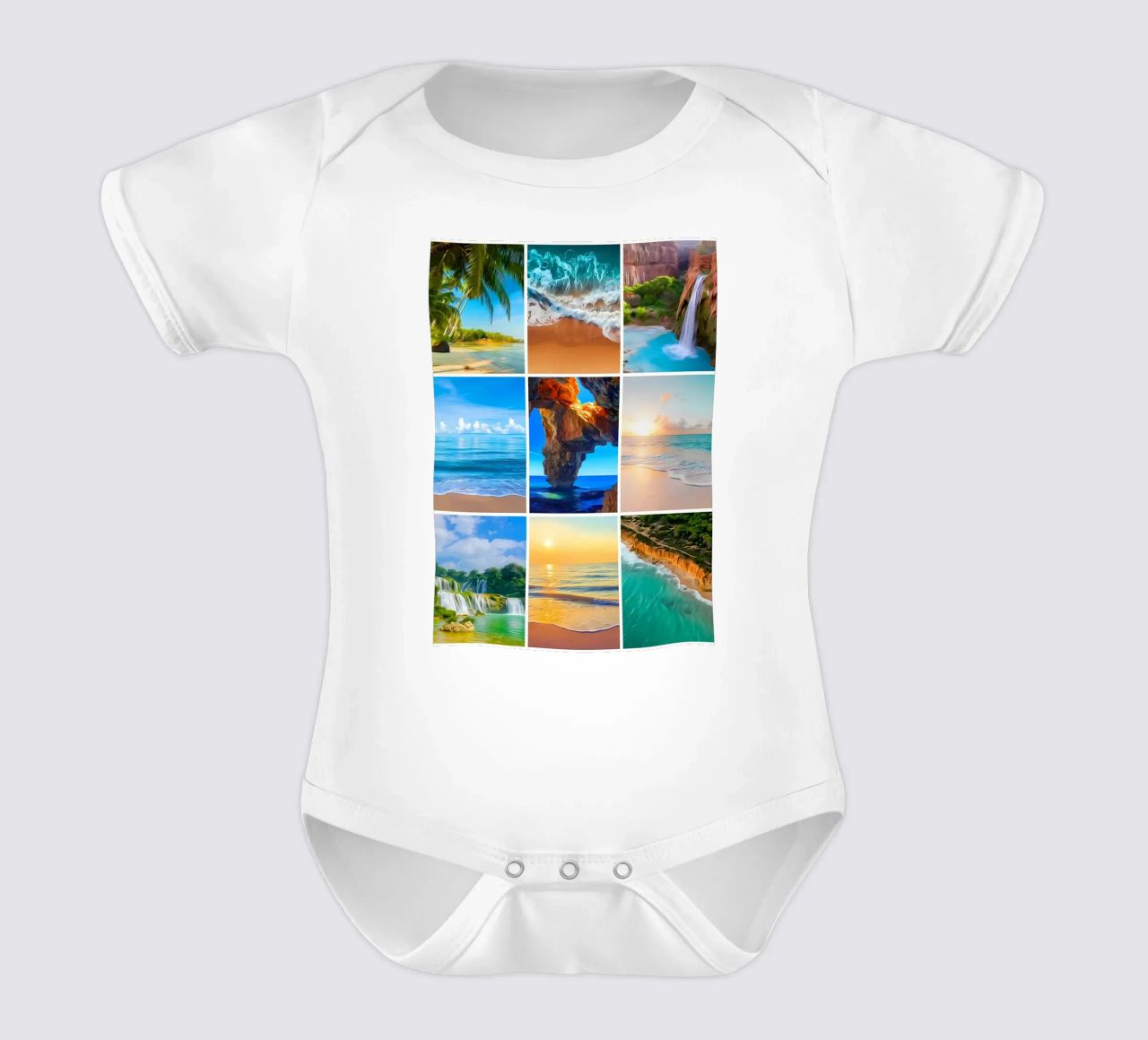 Collage di paradiso body neonato maniche corte da Renesme