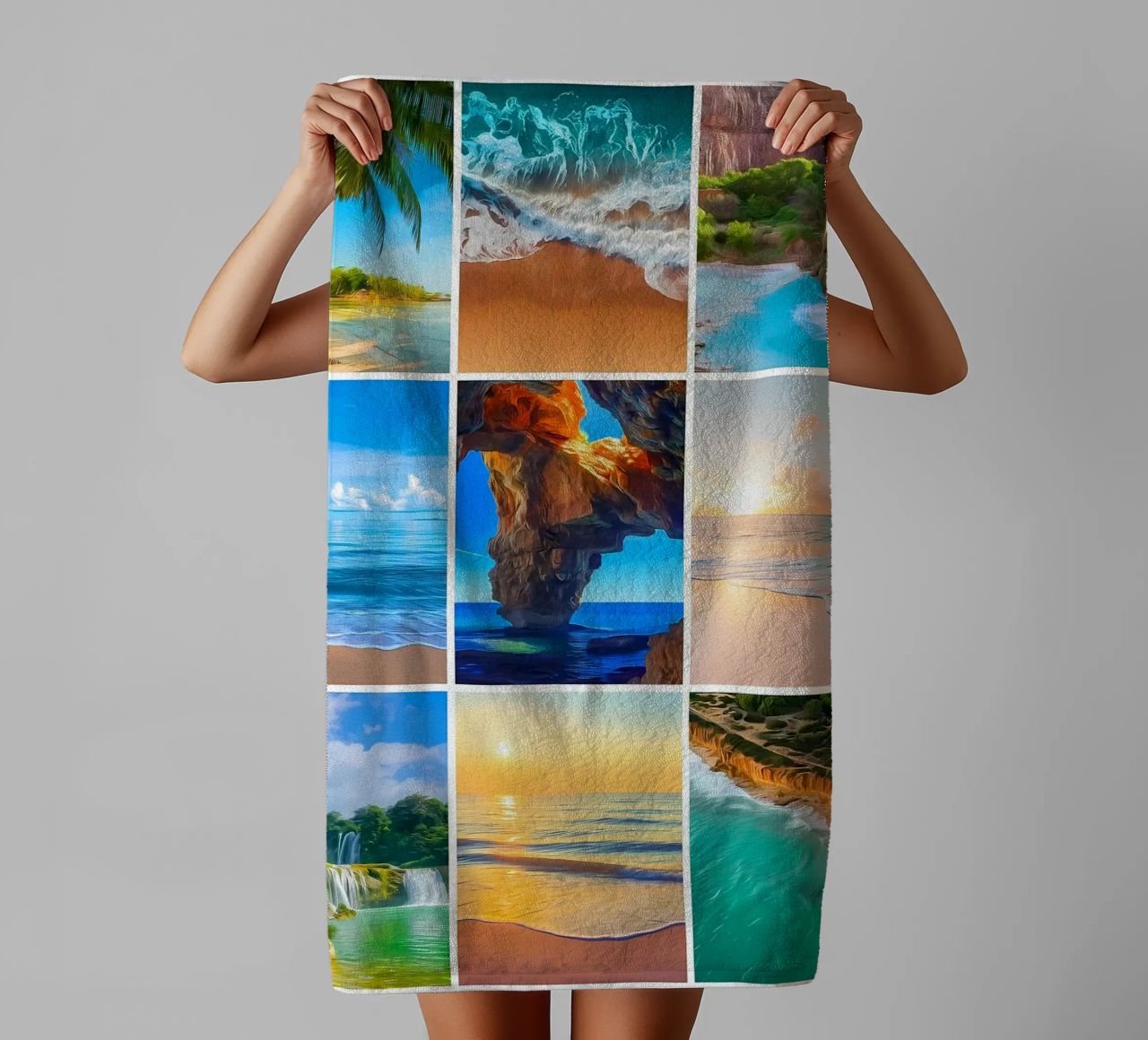 Collage di paradiso asciugamano da bagno da Renesme
