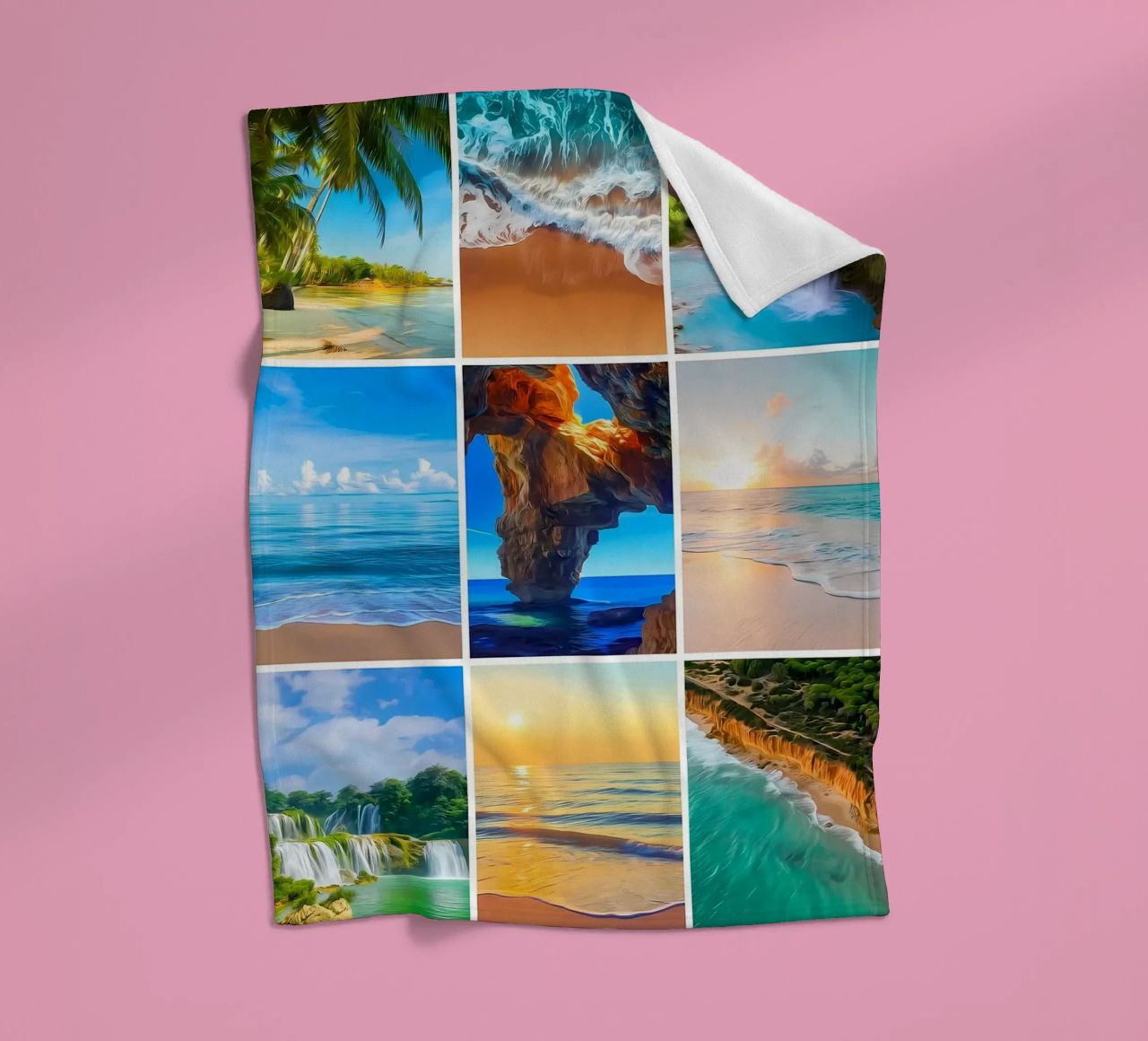 Collage di paradiso coperta in pile da Renesme