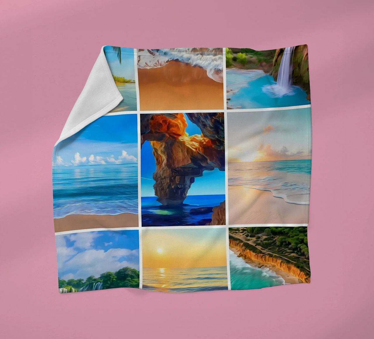 Collage di paradiso coperta in pile da Renesme