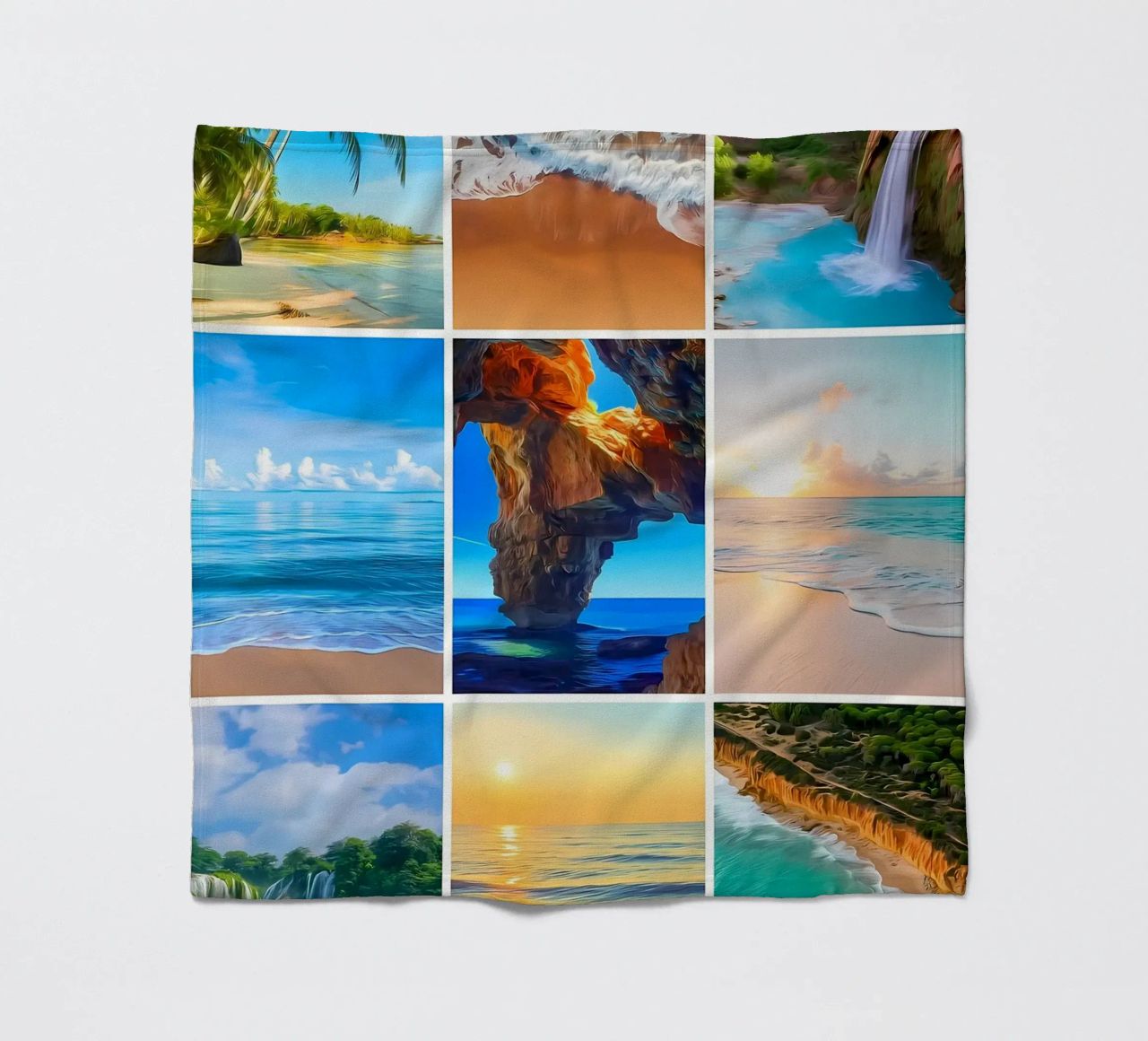 Collage di paradiso coperta in pile da Renesme