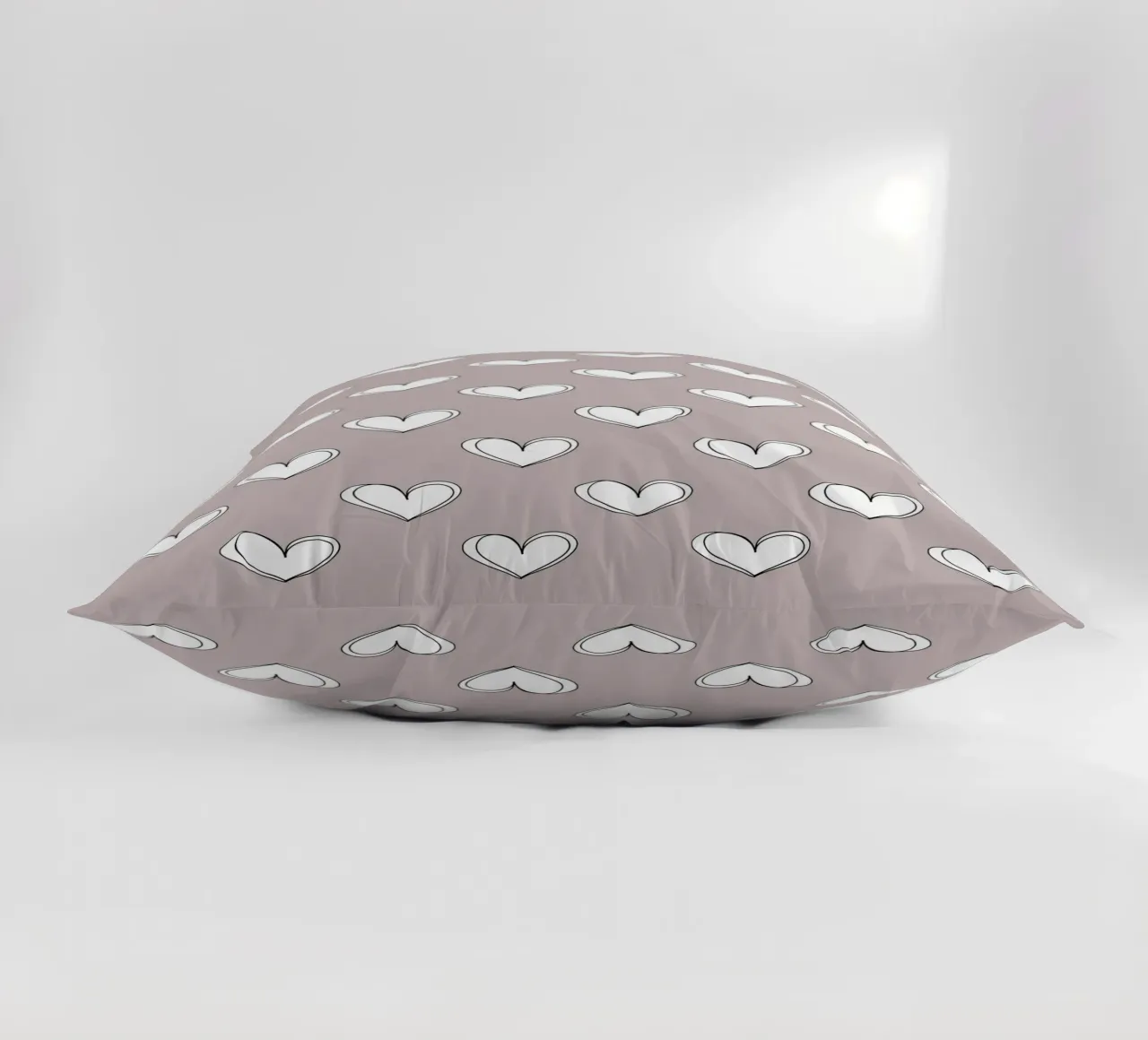 Minimalist hearts mauve cuscino da BAINAI