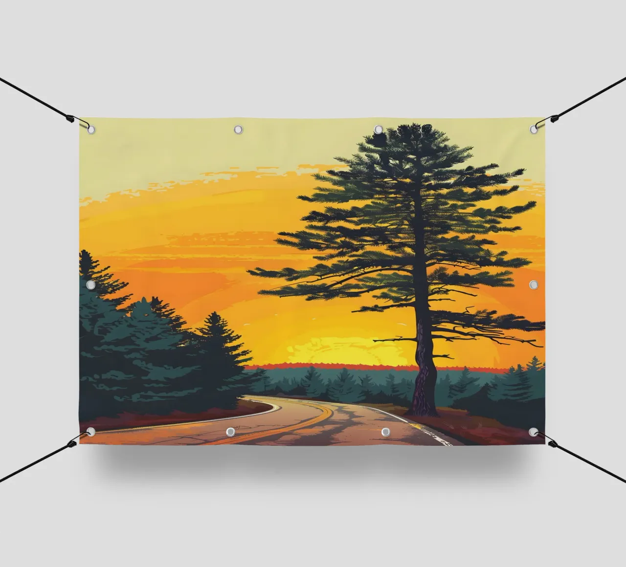 Paesaggio d'epoca telo in pvc da Wanderlust Vibes