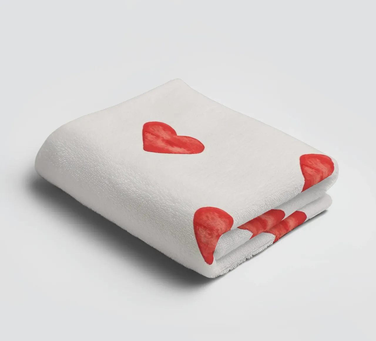 Herz Muster in Wasserfarbe asciugamano da bagno da BAINAI KIDS