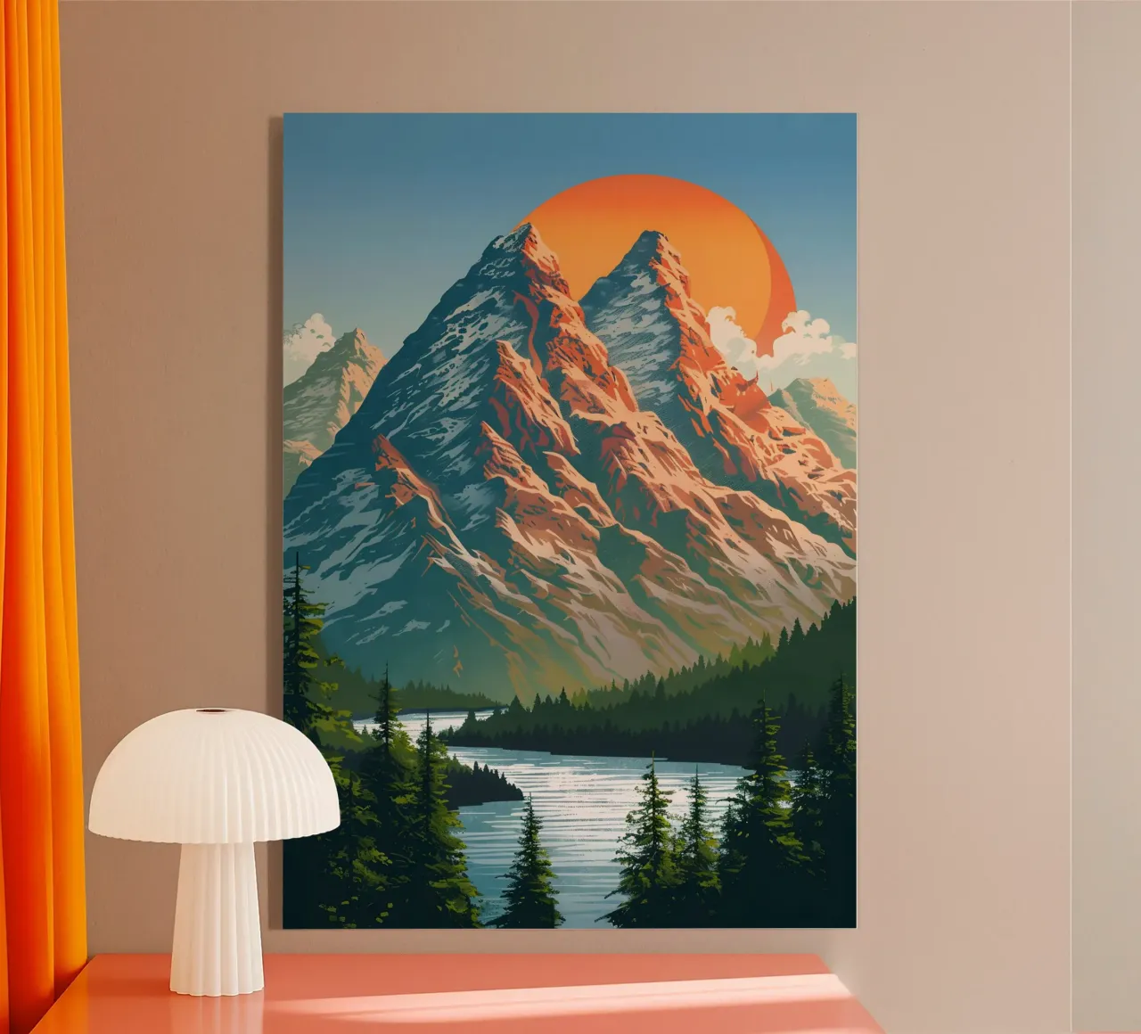 Paesaggio d'epoca plexiglass da Wanderlust Vibes