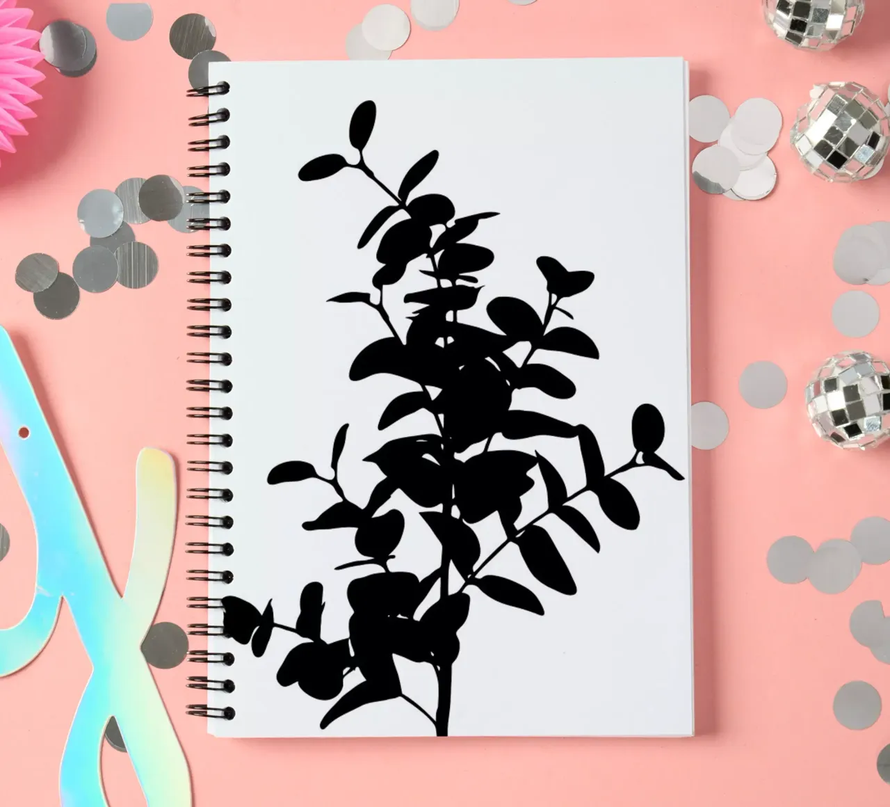 Eucalyptus Bunch spiral notebook by Oh Darling