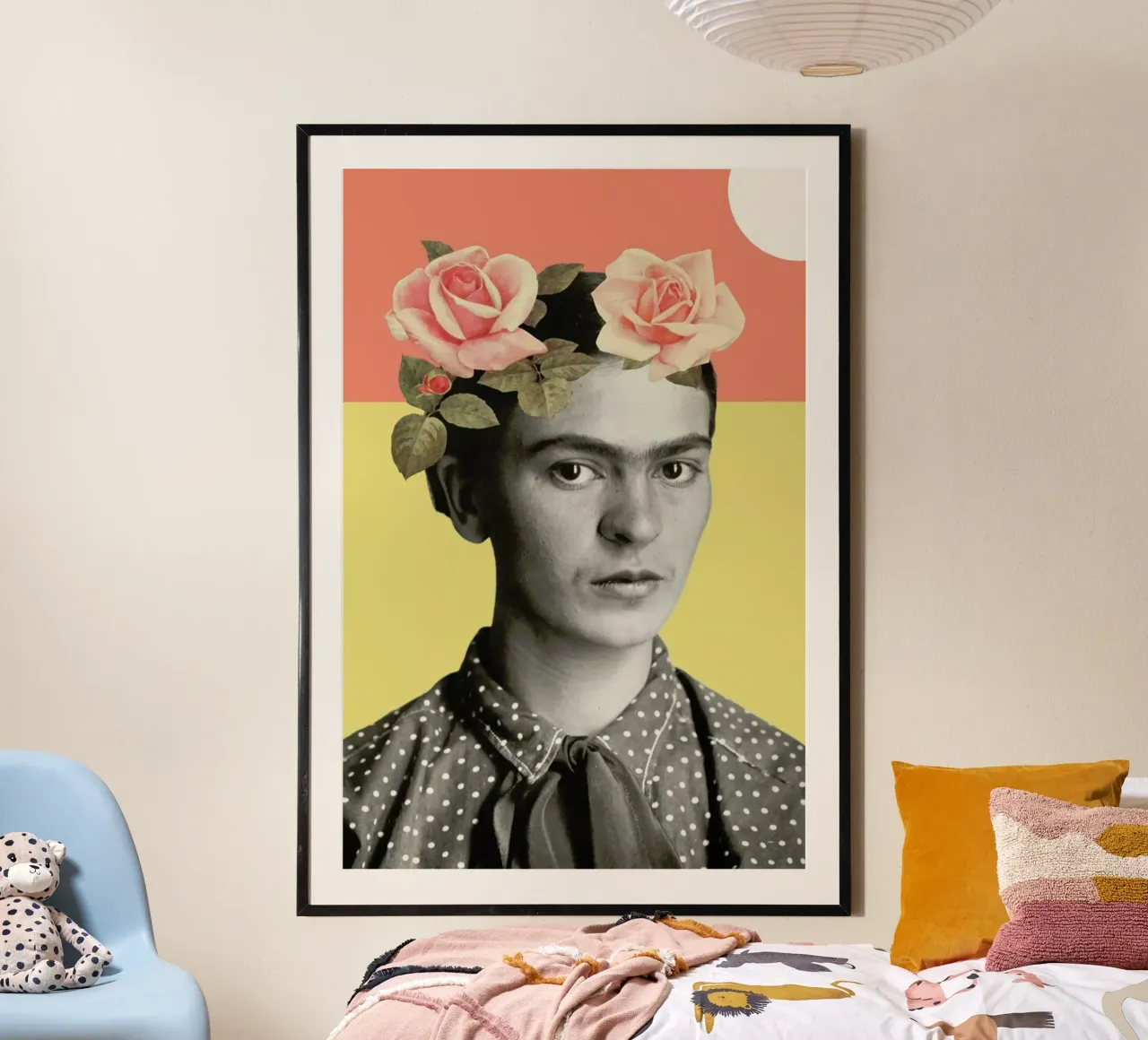 Frida poster con telaio in plastica da Florent Bodart