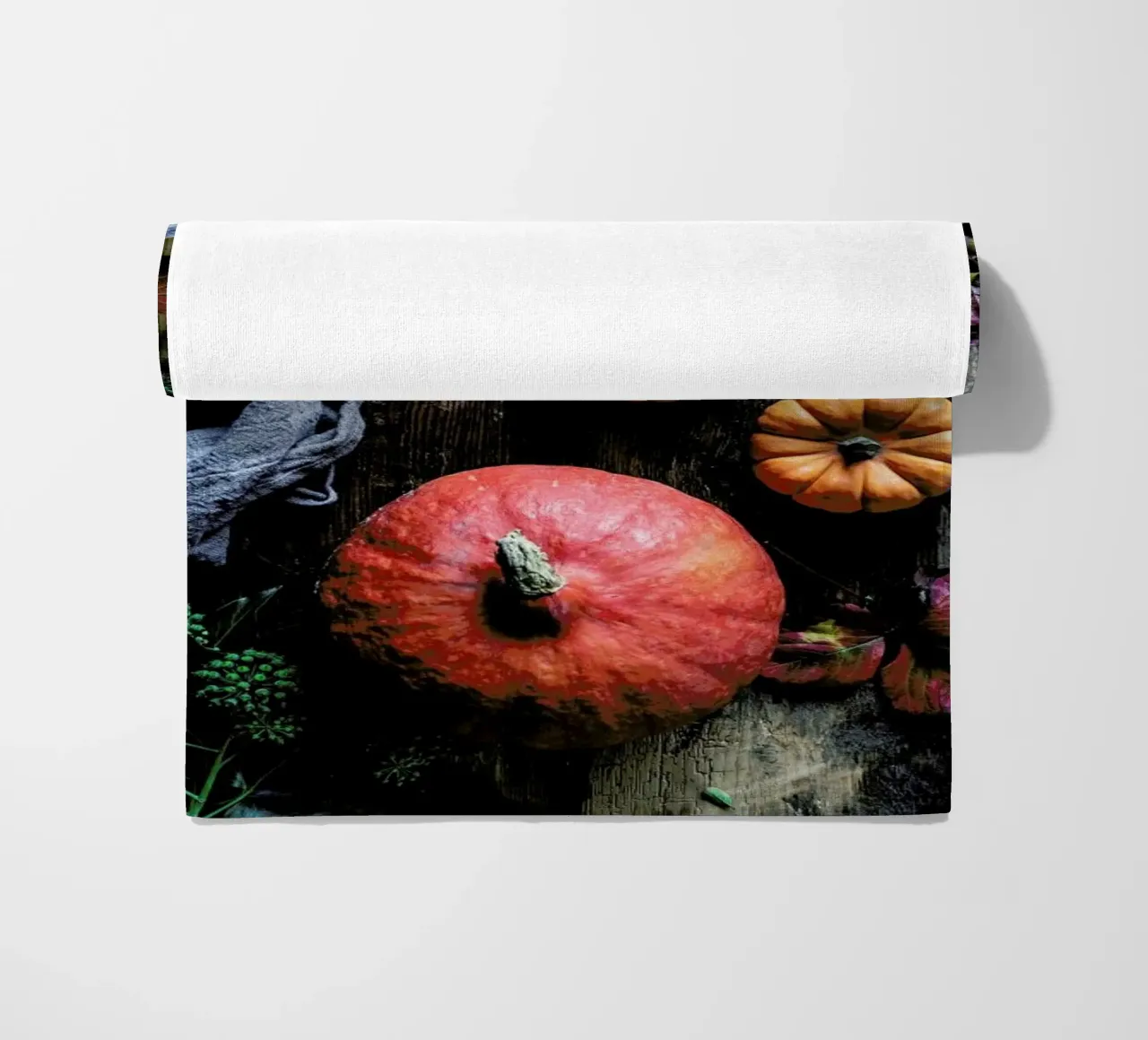 Kürbiszeit beach towel by Eat this