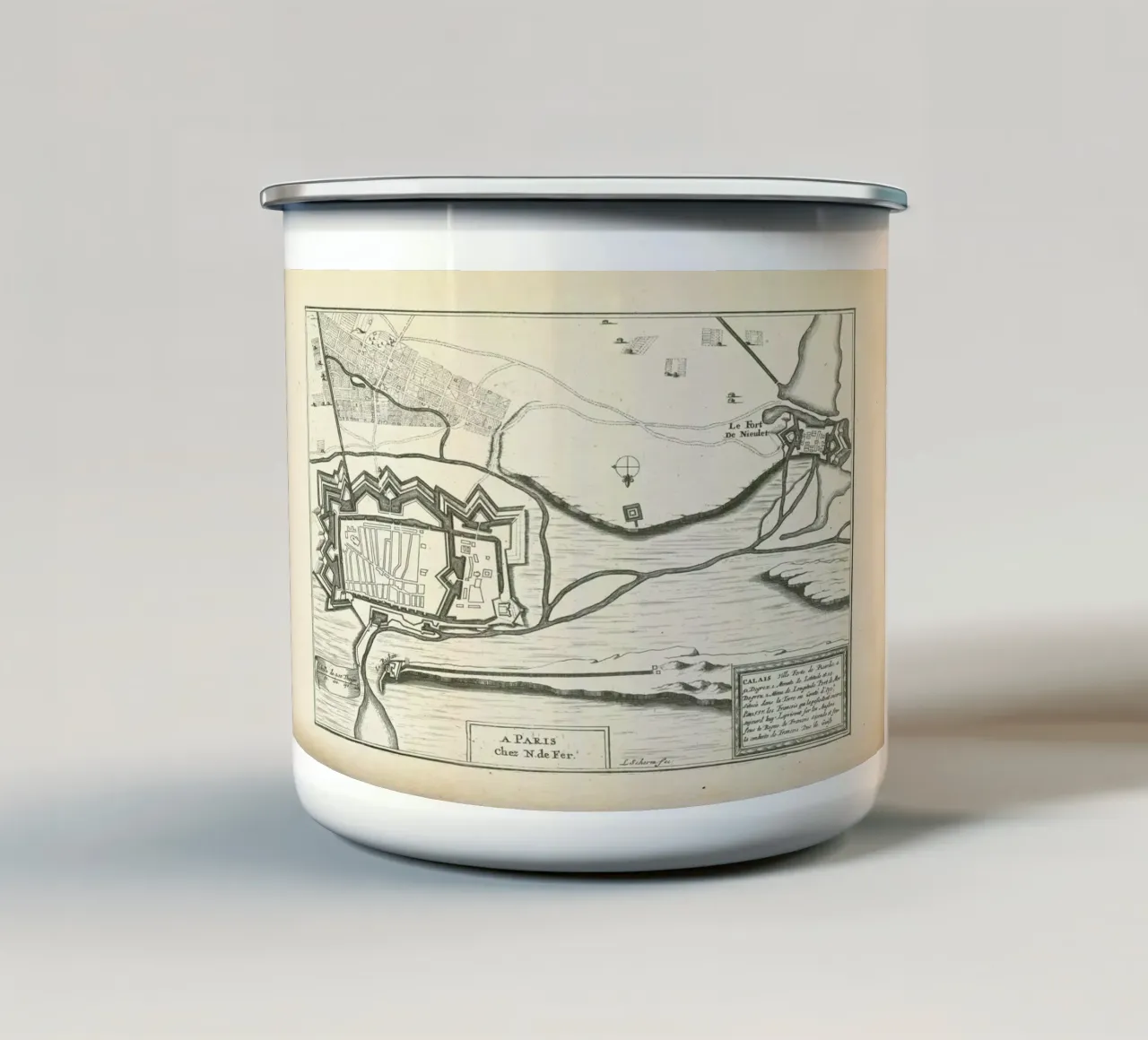 Calais, France, 1726 tazza in smalto da Artokoloro Quint Lox Ltd