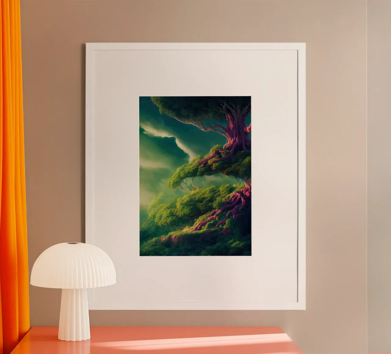Alberi surreali poster da Wanderlust Vibes