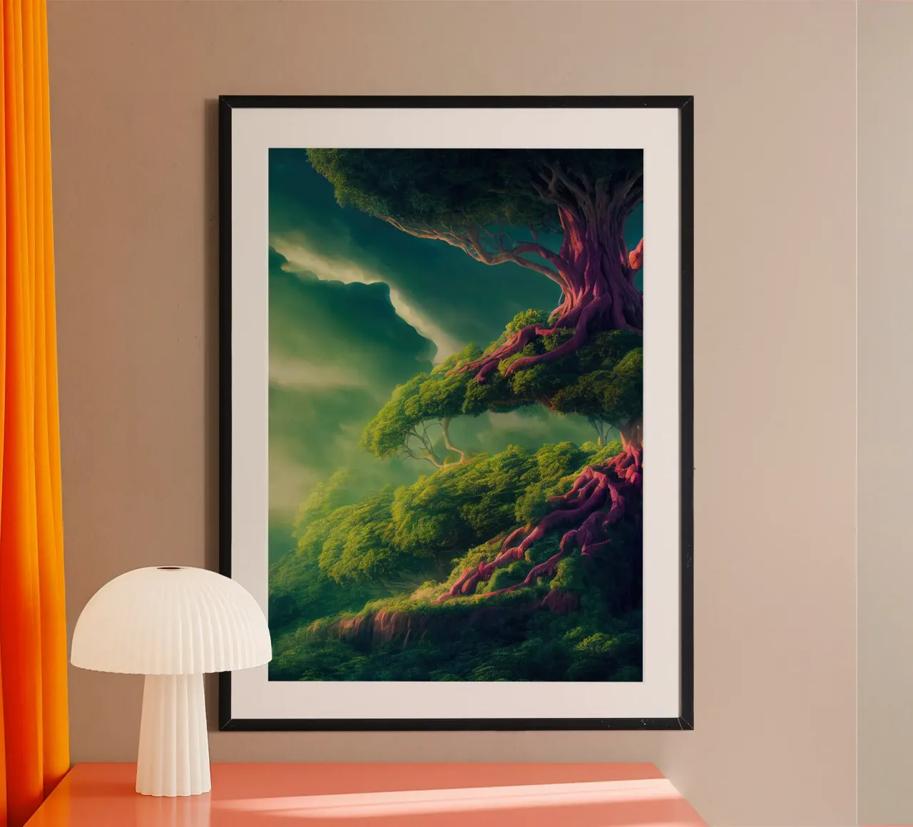 Alberi surreali poster da Wanderlust Vibes
