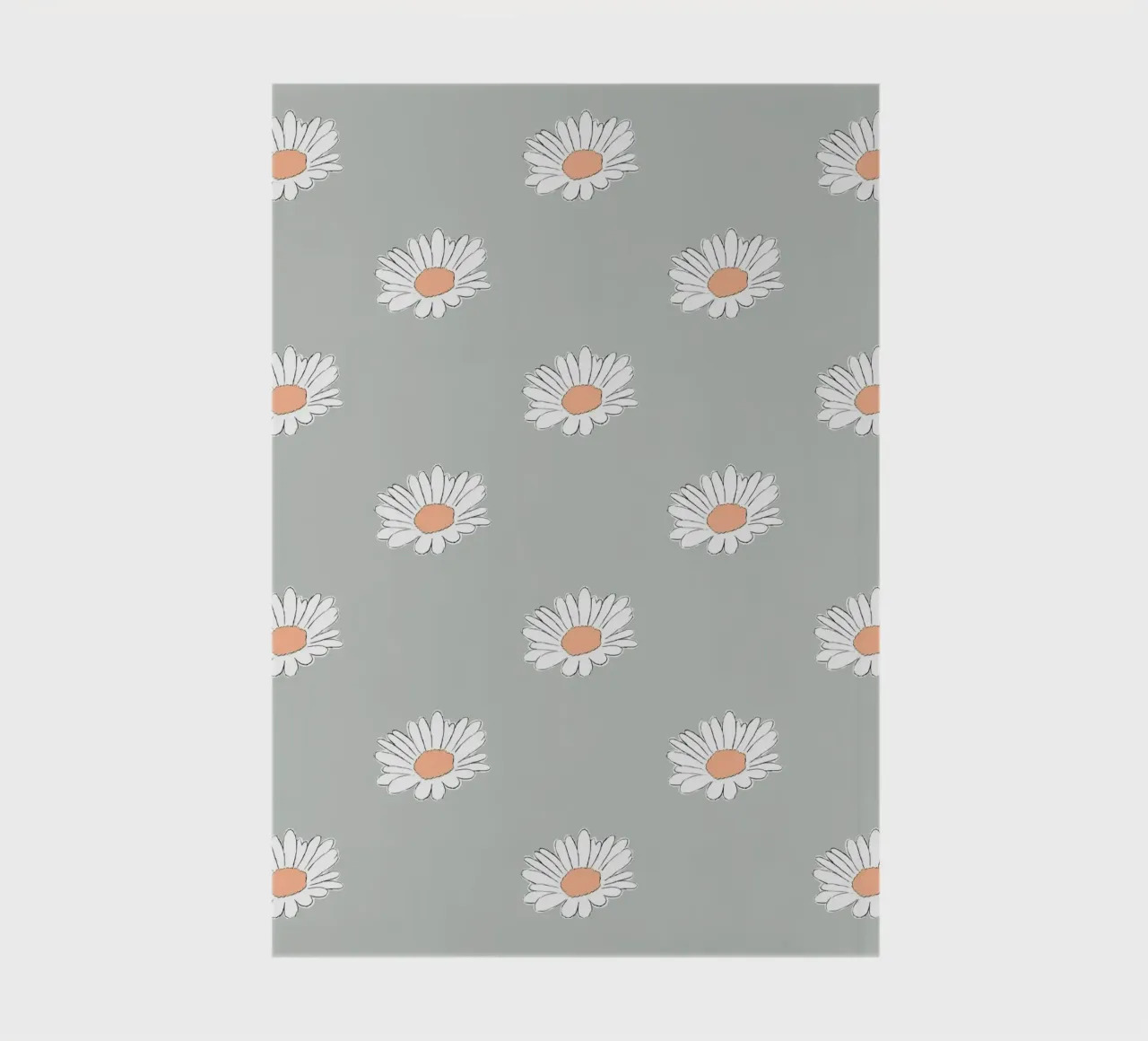 Margeriten pastell grün notebook by BAINAI