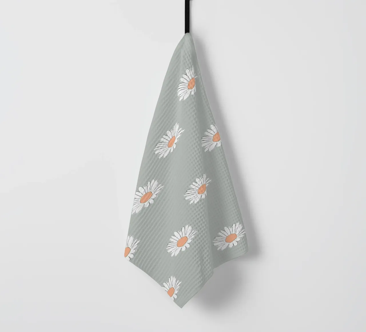 Margeriten pastell grün torchon de BAINAI