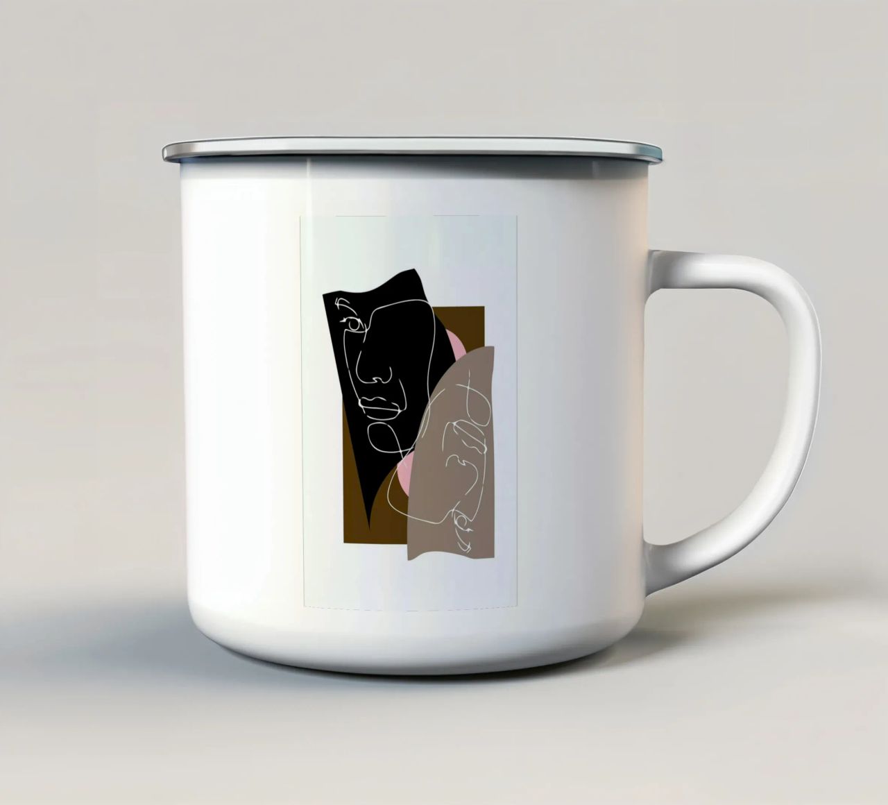 Modern Art 3 tazza in smalto da Nordic Creators
