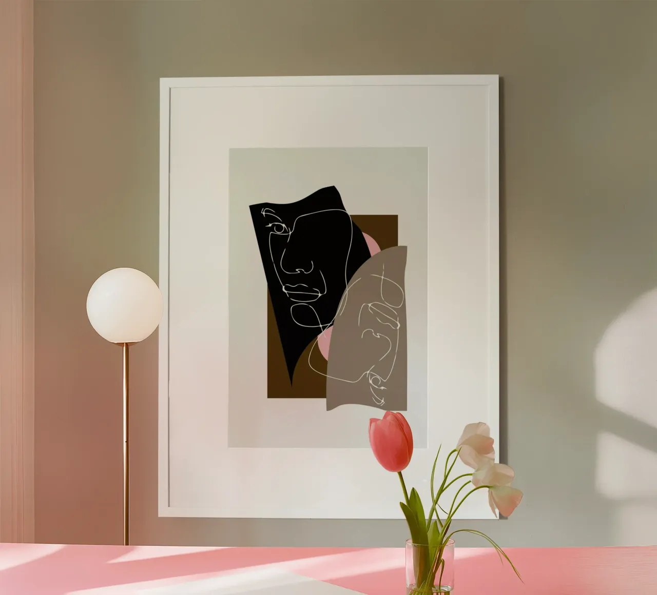 Modern Art 3 poster con telaio in plastica da Nordic Creators