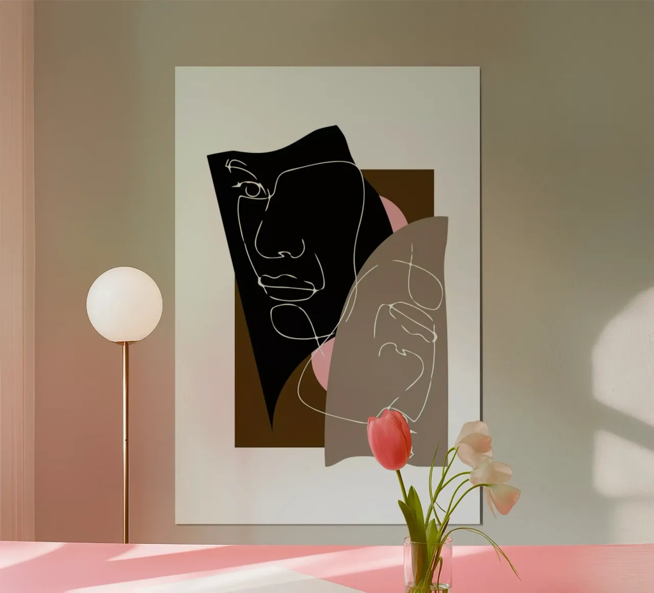 Modern Art 3 poster con telaio in plastica da Nordic Creators