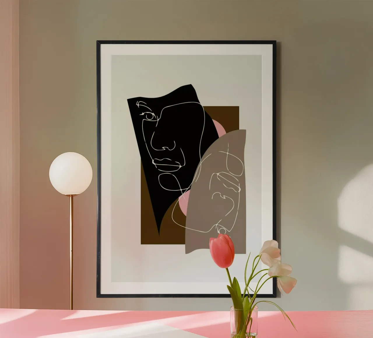 Modern Art 3 poster con telaio in plastica da Nordic Creators