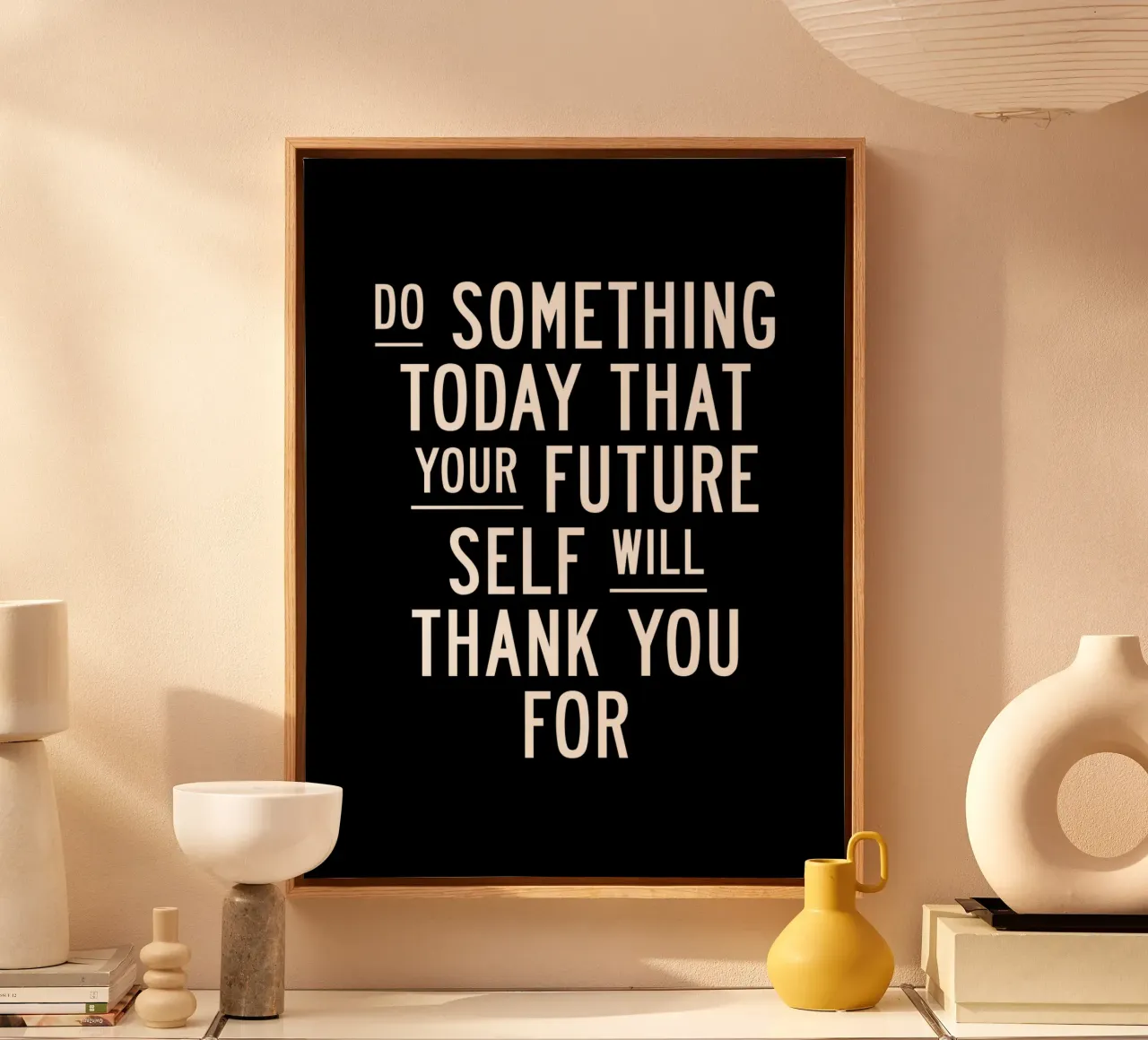 Do Something Today That Your Future Self Will Thank You For canvas by THE MOTIVATED TYPE