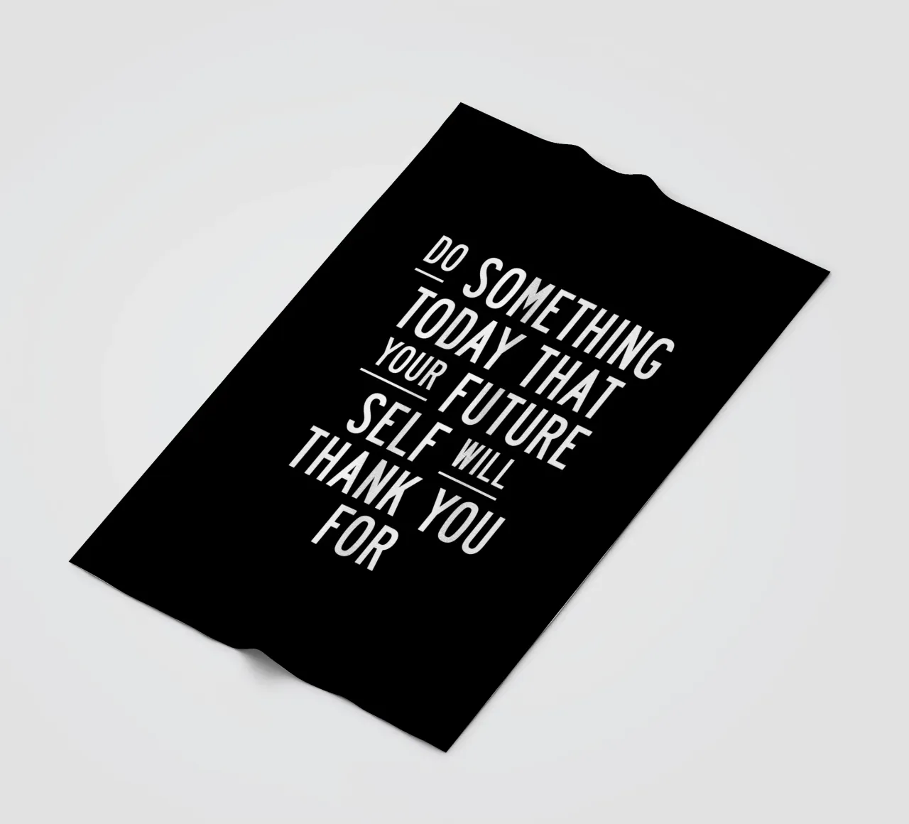 Do Something Today That Your Future Self Will Thank You For fleece blanket by THE MOTIVATED TYPE