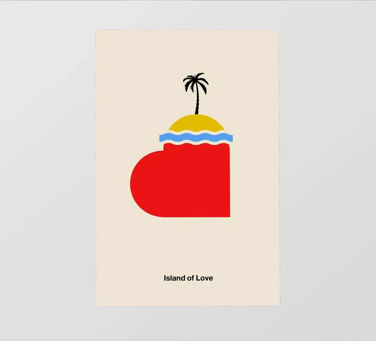 Island of Love telo in pvc da Viktor Hertz