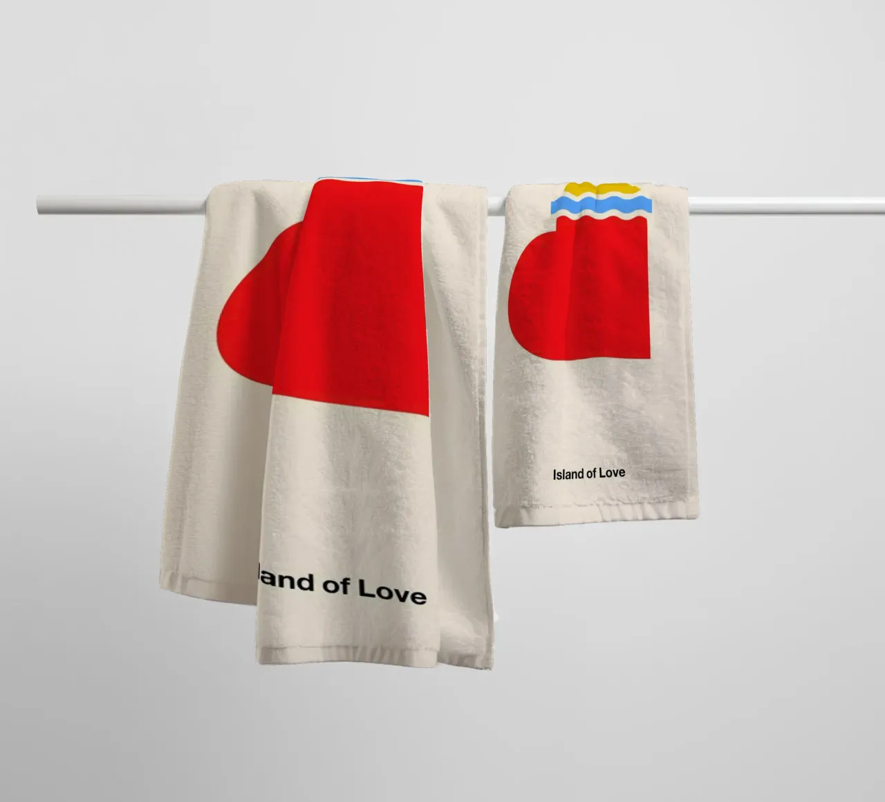 Island of Love Handtuch von Viktor Hertz