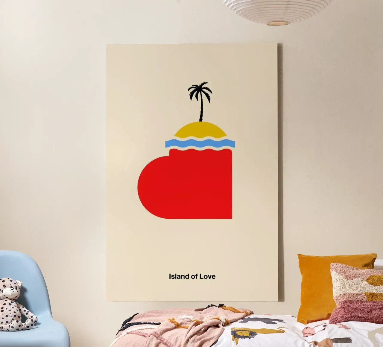 Island of Love tela con Cornice a cassetta da Viktor Hertz