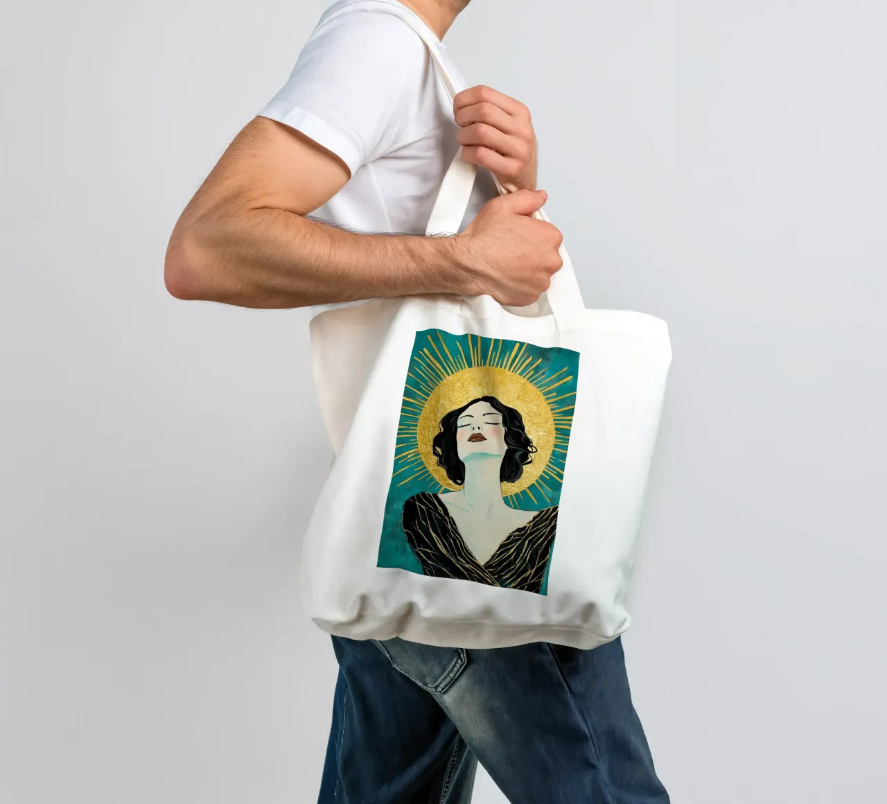 Art Deco tote bag by Nikis Art Studio