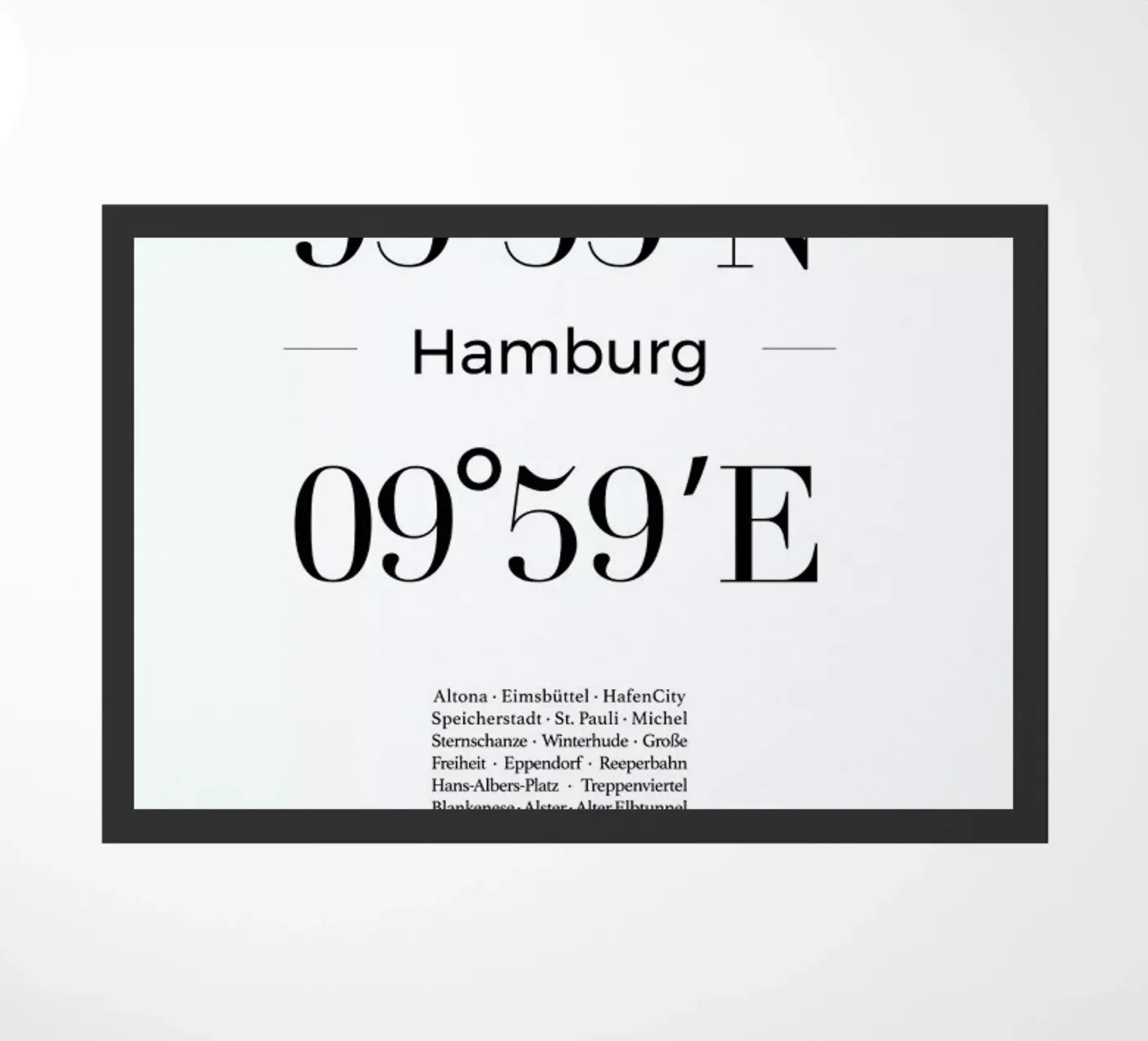 Hamburg deurmat van Studio One