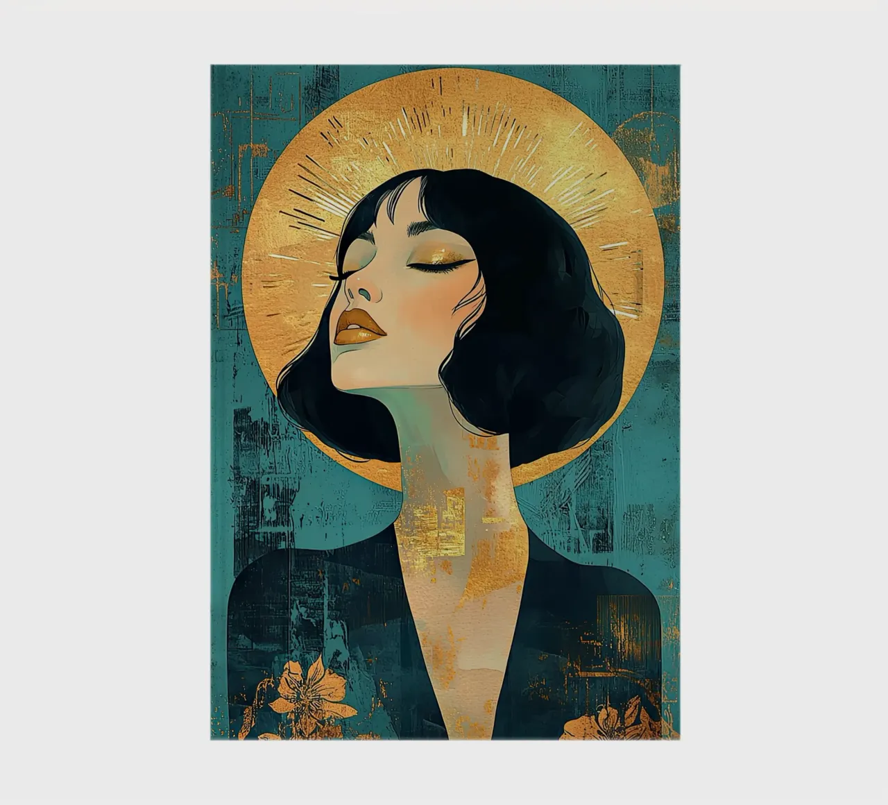 Art deco notebook by Nikis Art Studio