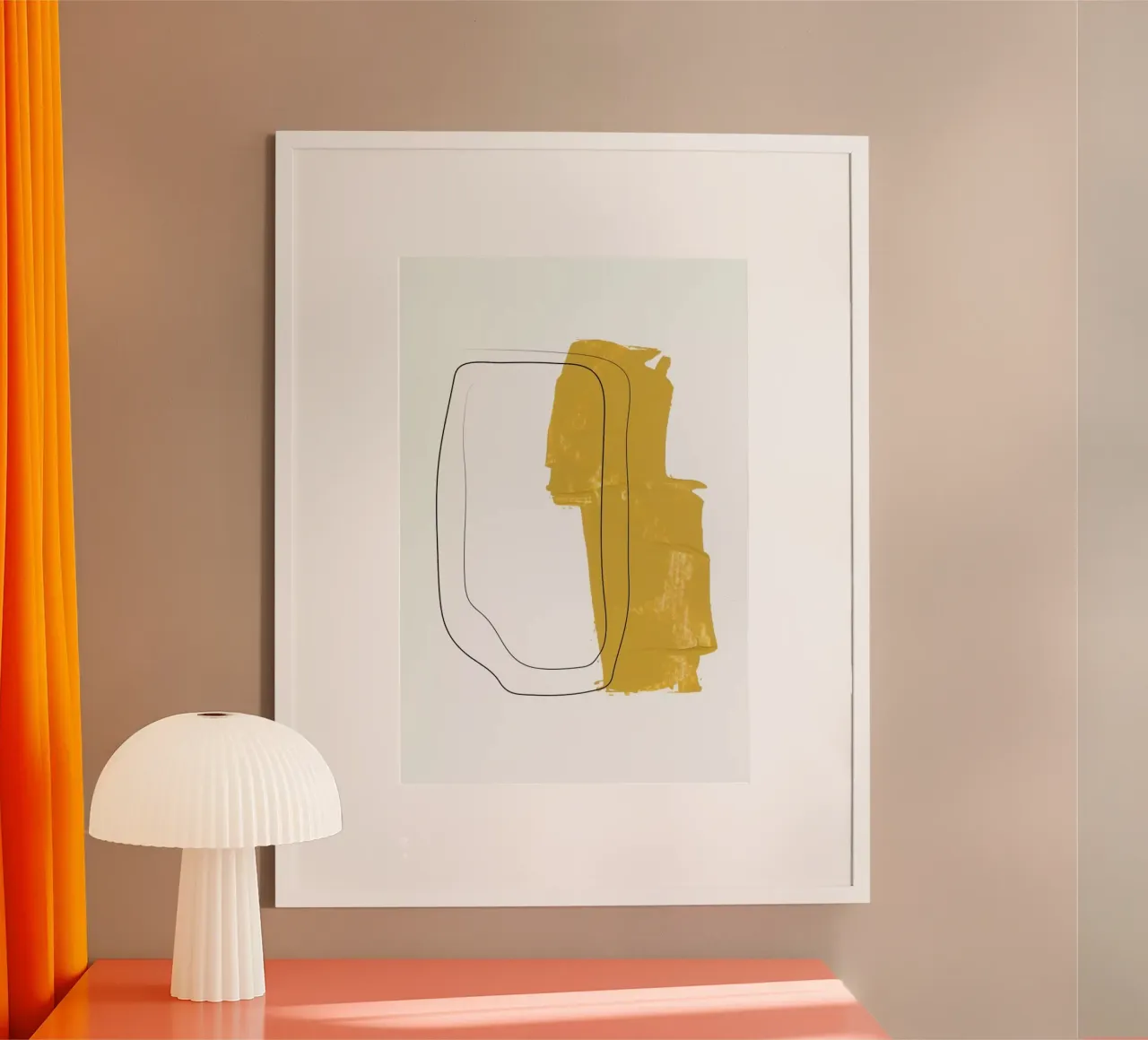 Mila 09 poster met aluminium frame van Froilein Juno