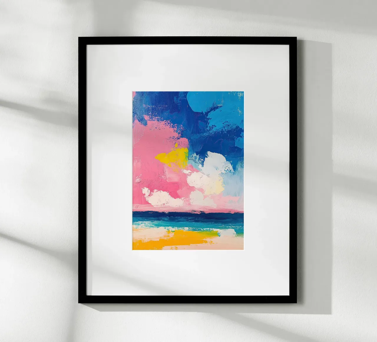 Mare Spiaggia Orizzonte Cielo poster da Nikis Art Studio
