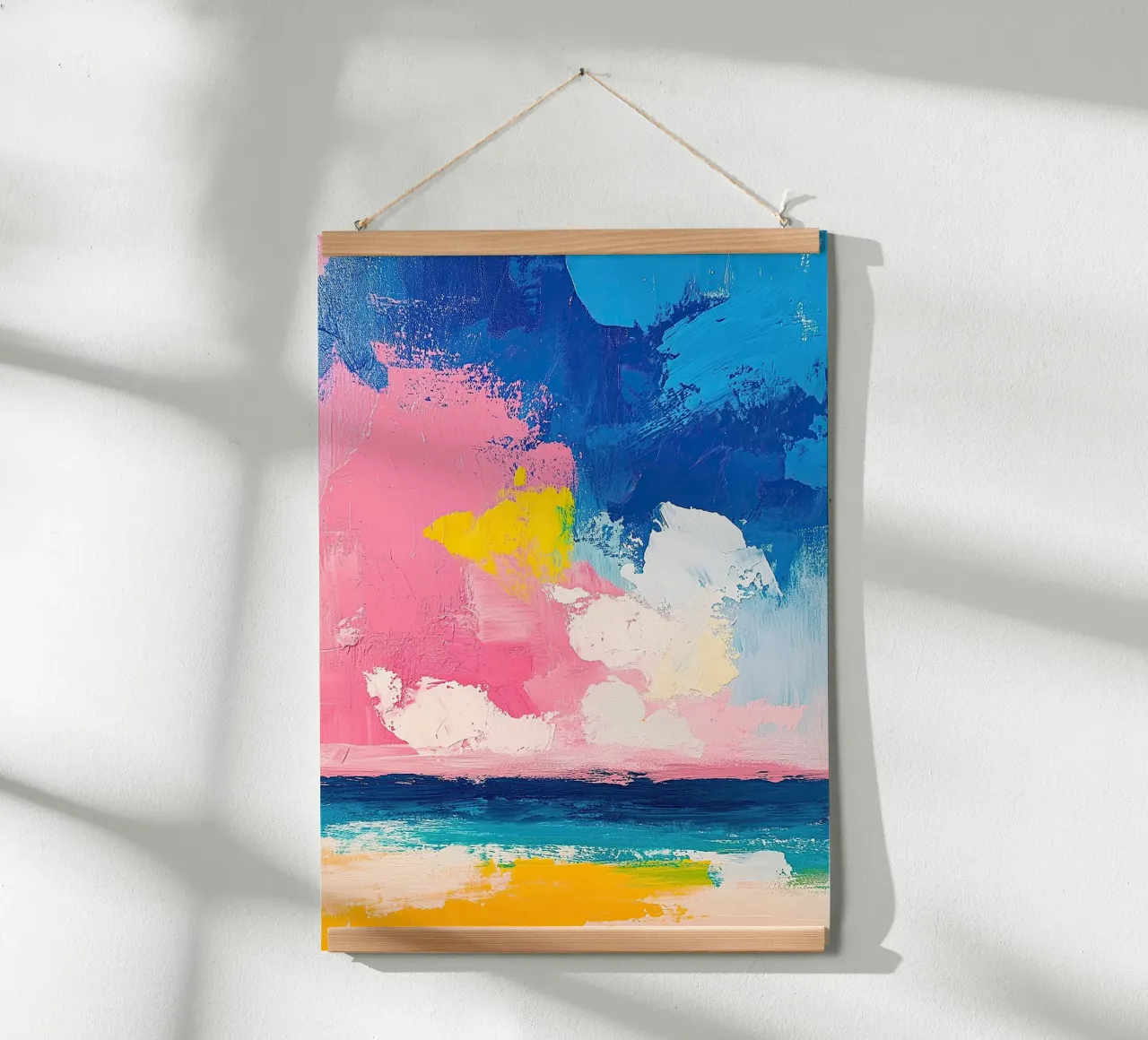 Mare Spiaggia Orizzonte Cielo poster da Nikis Art Studio
