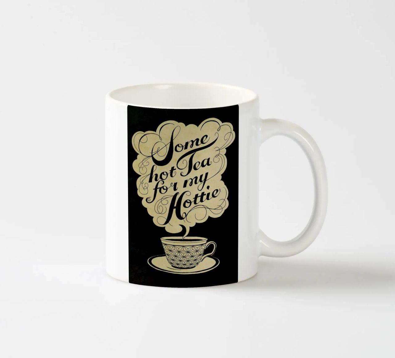 Some hot tea for my hottie Keramik Tasse von Laura Graves