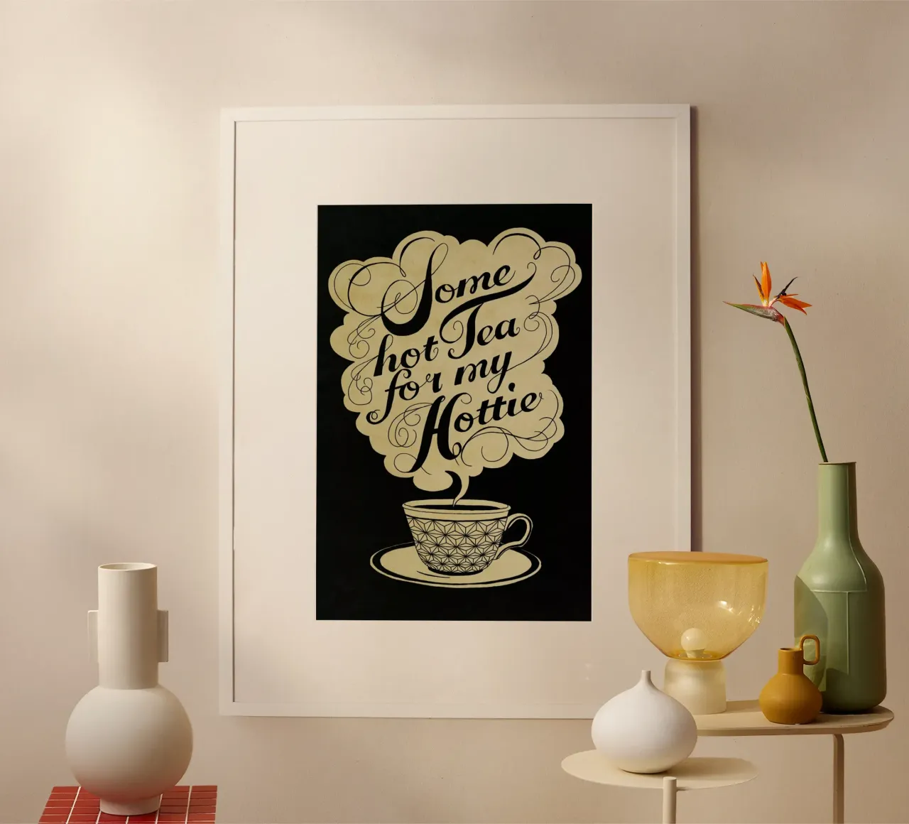 Some hot tea for my hottie hahnemühle by Laura Graves