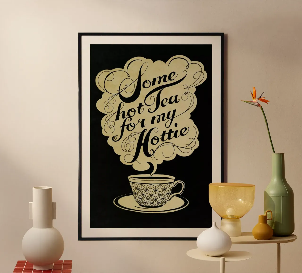 Some hot tea for my hottie hahnemühle by Laura Graves