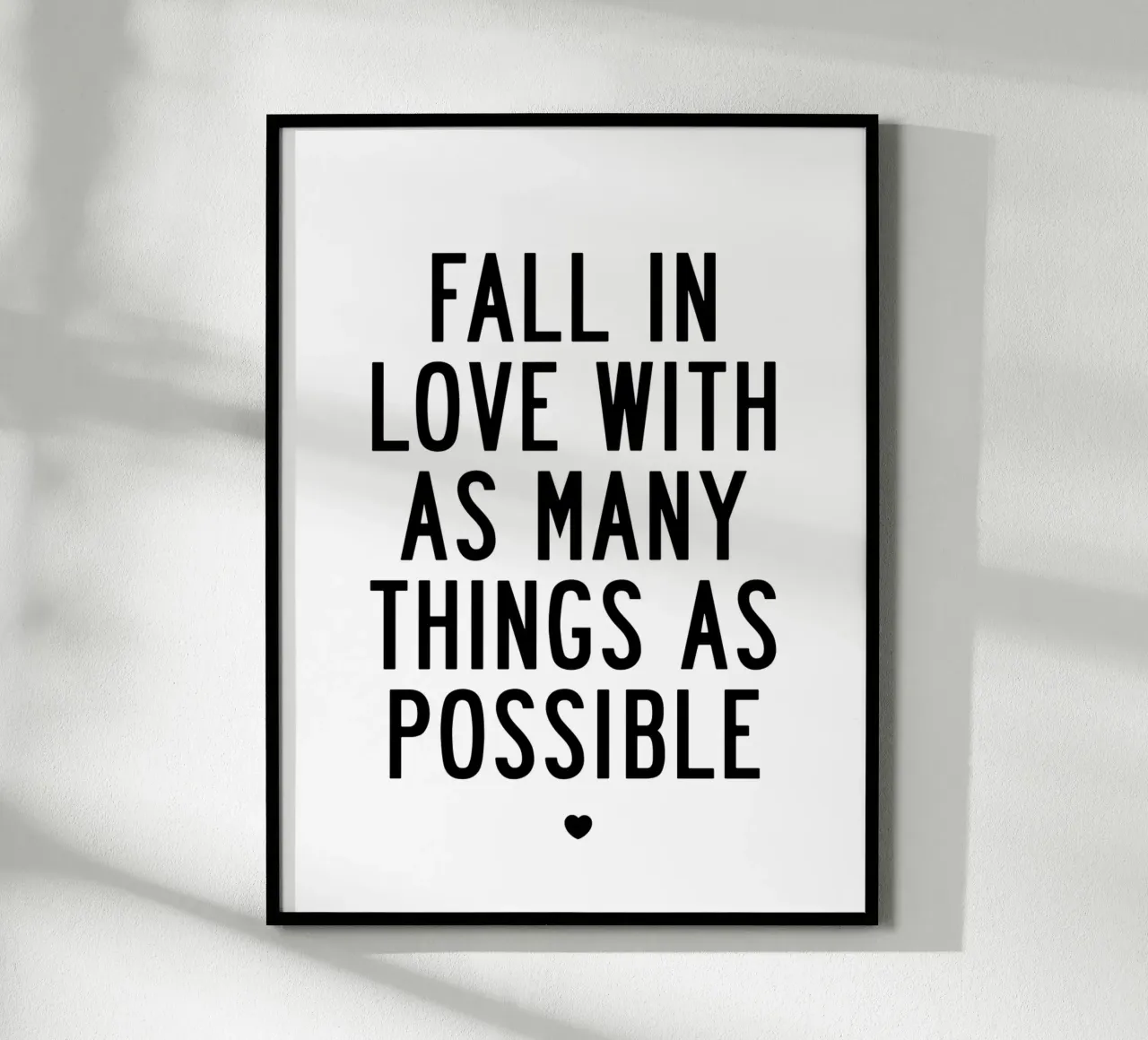 Fall In Love With As Many Things As Possible Typografie hahnemühle by THE MOTIVATED TYPE