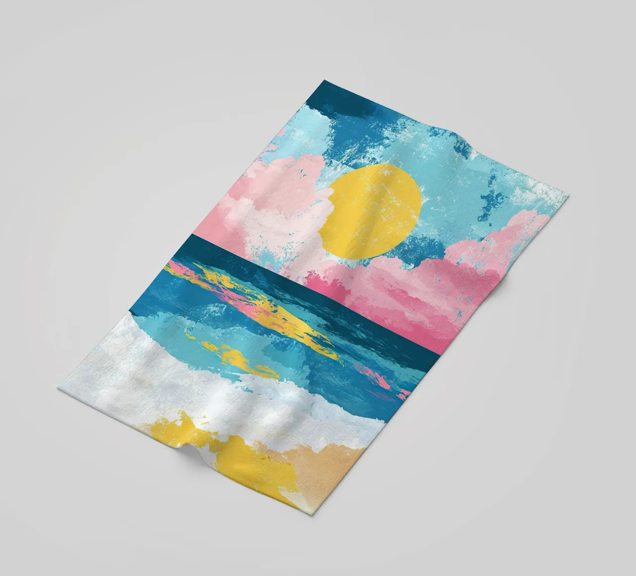 Mare Spiaggia Sole Orizzonte Cielo telo mare da Nikis Art Studio