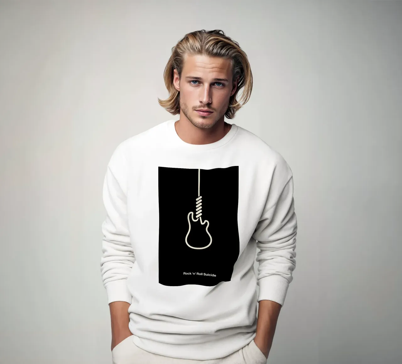 Rock 'n' Roll Suicide sweatshirt by Viktor Hertz
